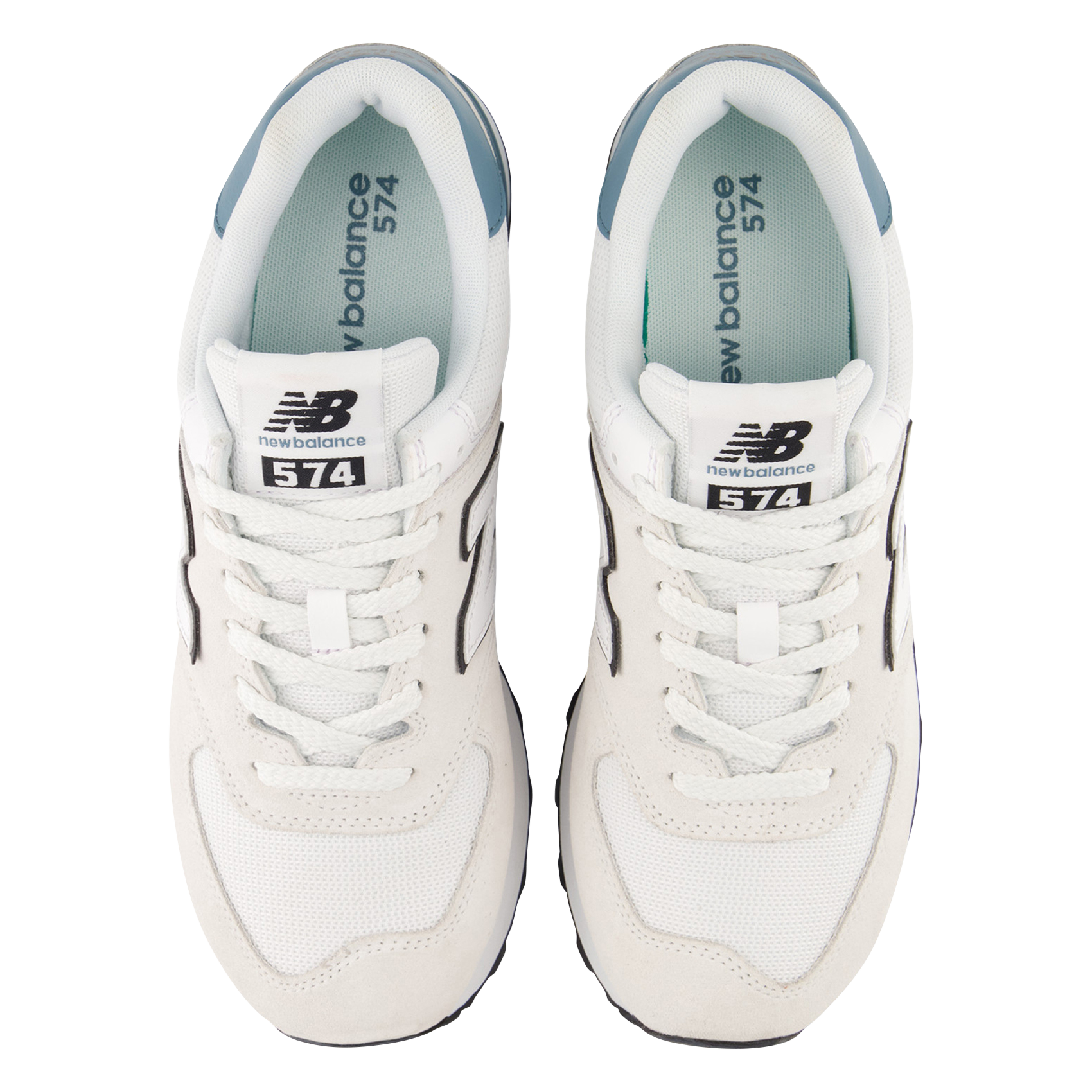 Low-top leather mix sneakers NEW BALANCE White