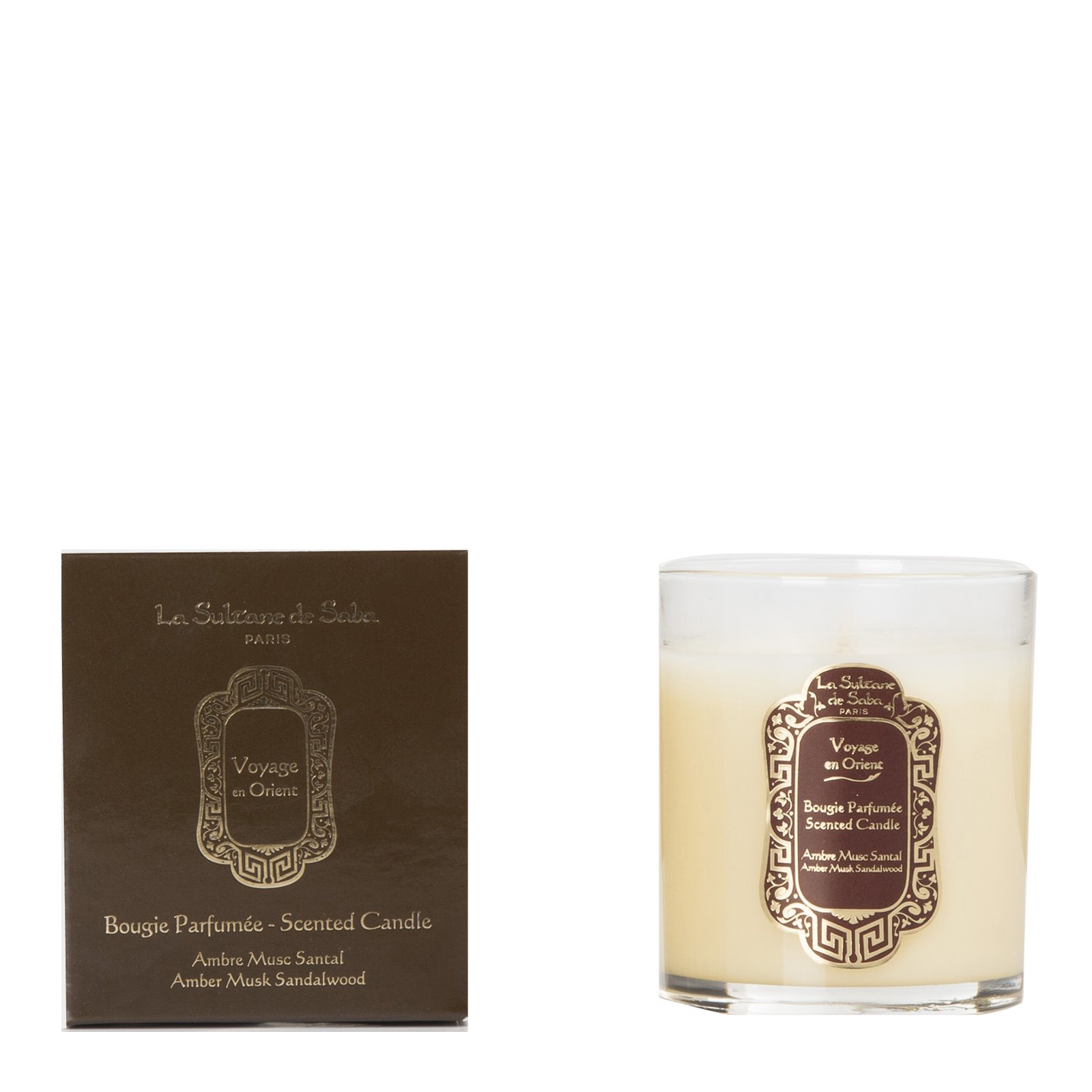 Amber, Musk & Sandalwood Scented Candle LA SULTANE DE SABA No color