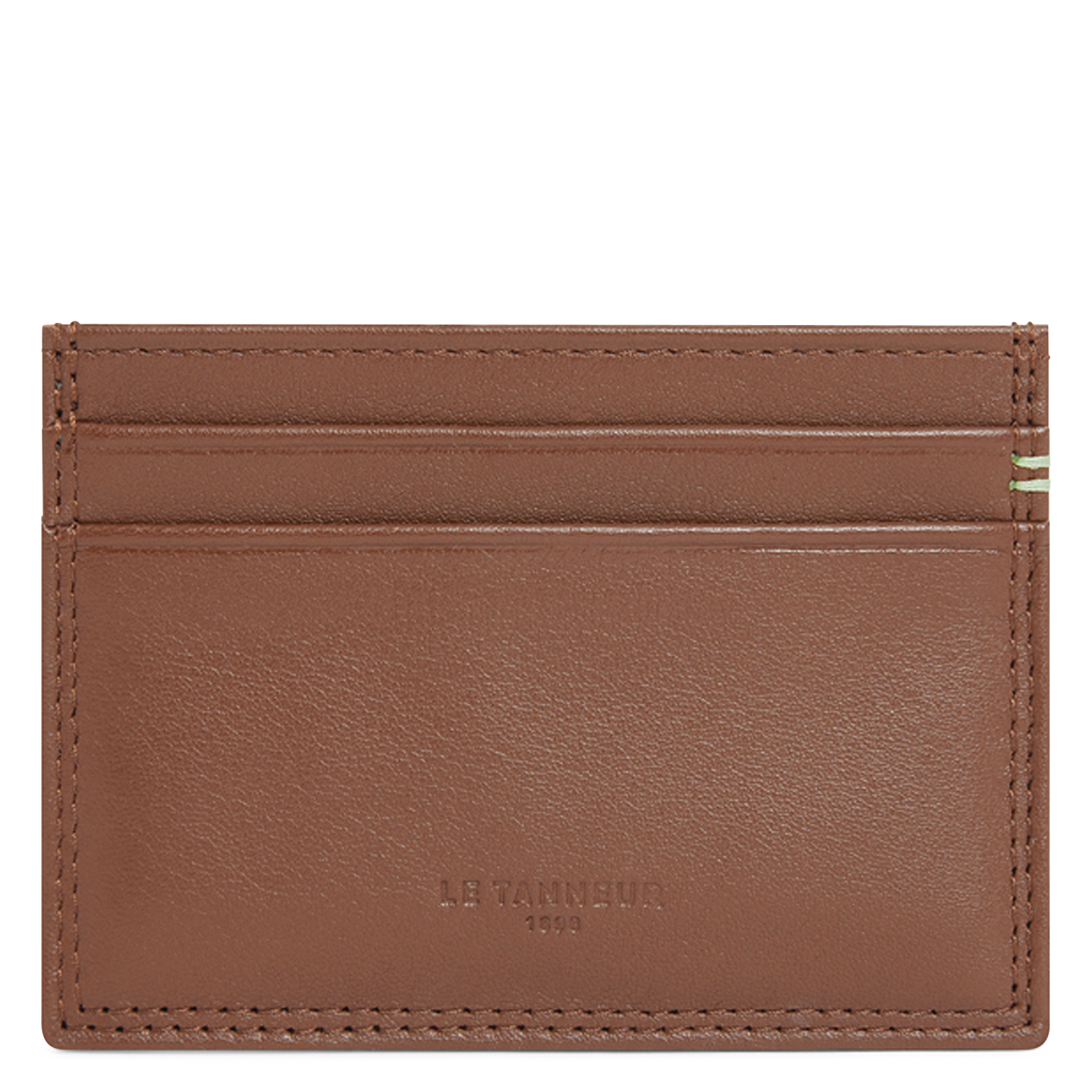 Porte-cartes en cuir LE TANNEUR Marron