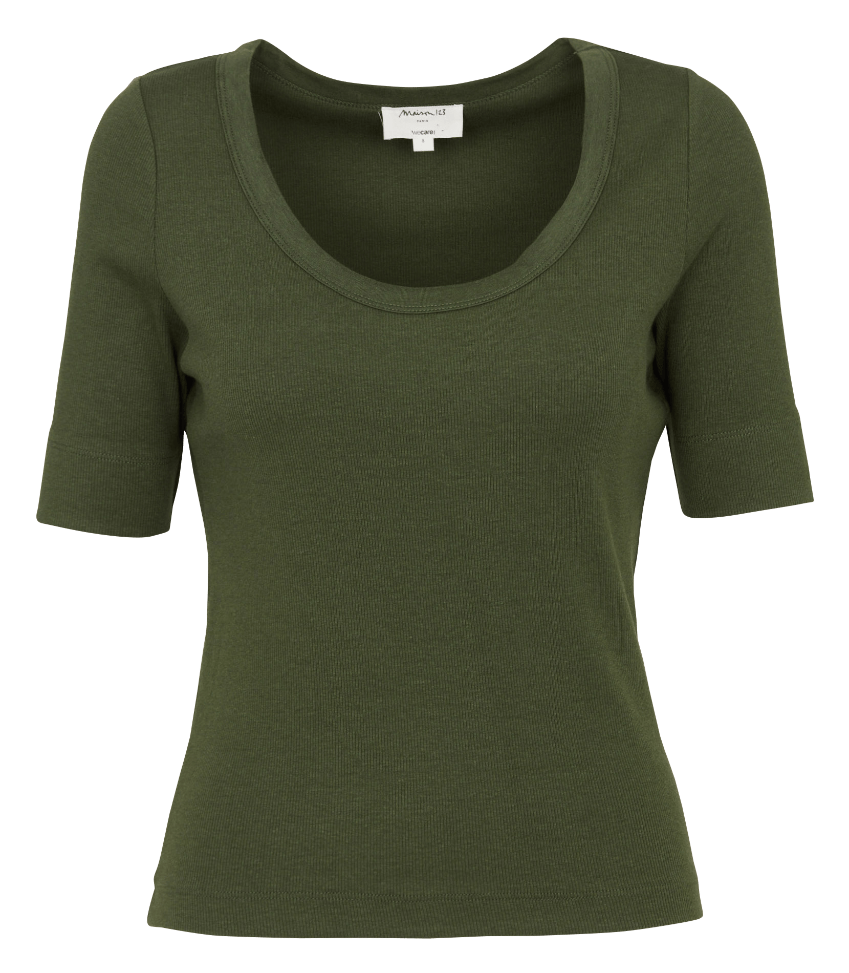 Gestreept T-shirt in marinelook met lange mouwen MAISON 123 Kaki