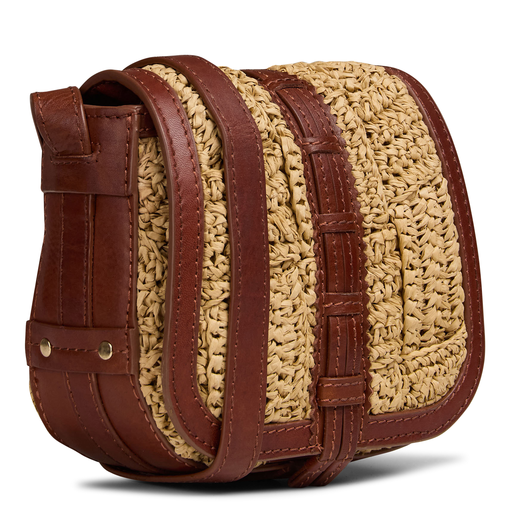 Lederen schoudertas MAISON 123 Wit