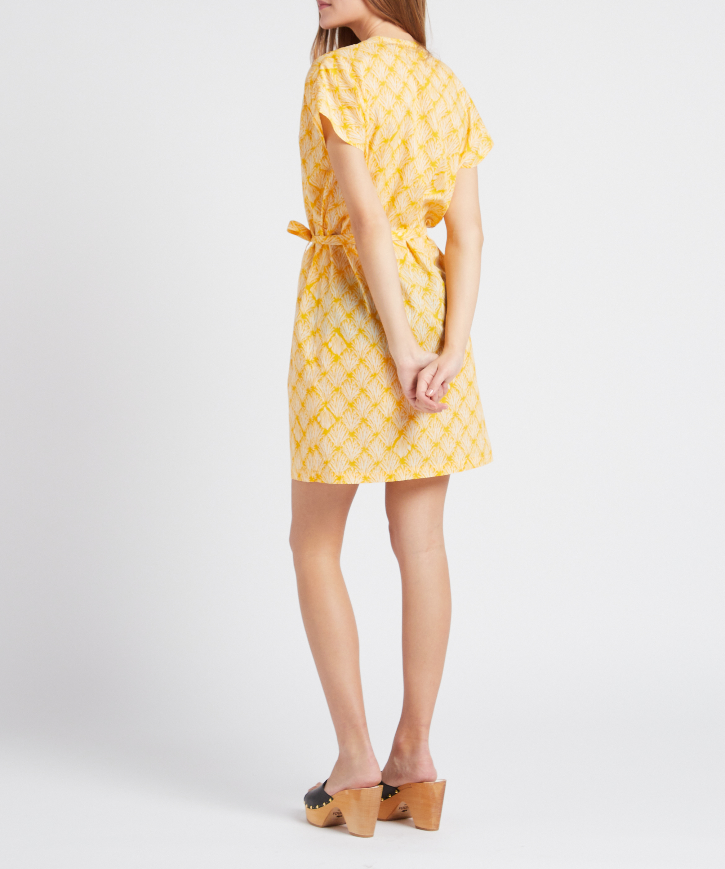 Offene Lederclogs mit hohem Absatz SABOTS YOUYOU Schwarz