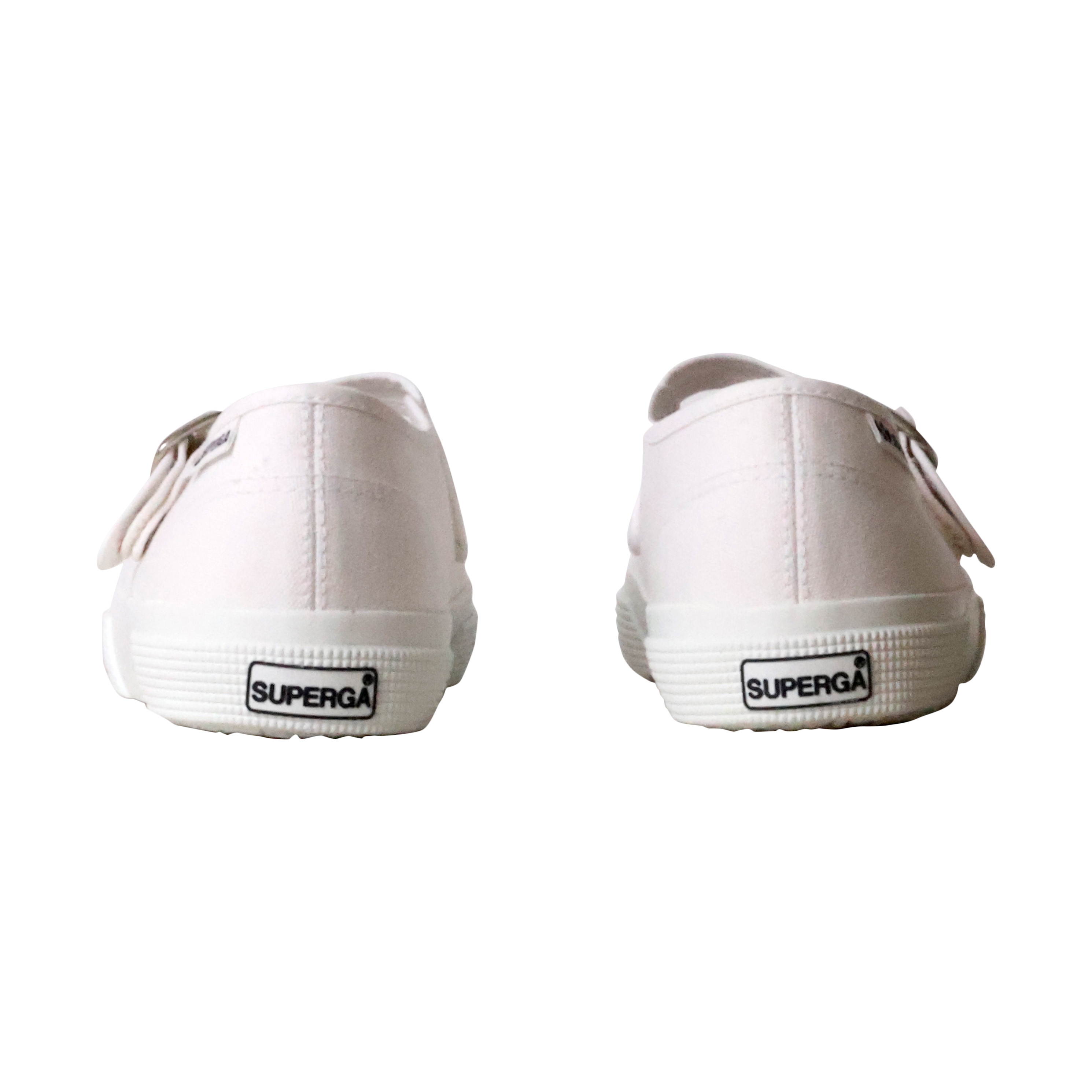 Light Superga strappy ballet flats SUPERGA White