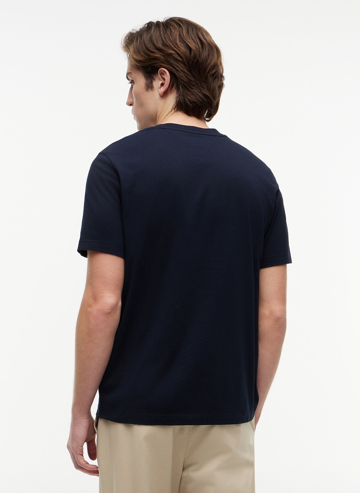 Baumwoll-Pullover mit Rundhalsausschnitt TOMMY HILFIGER Blau