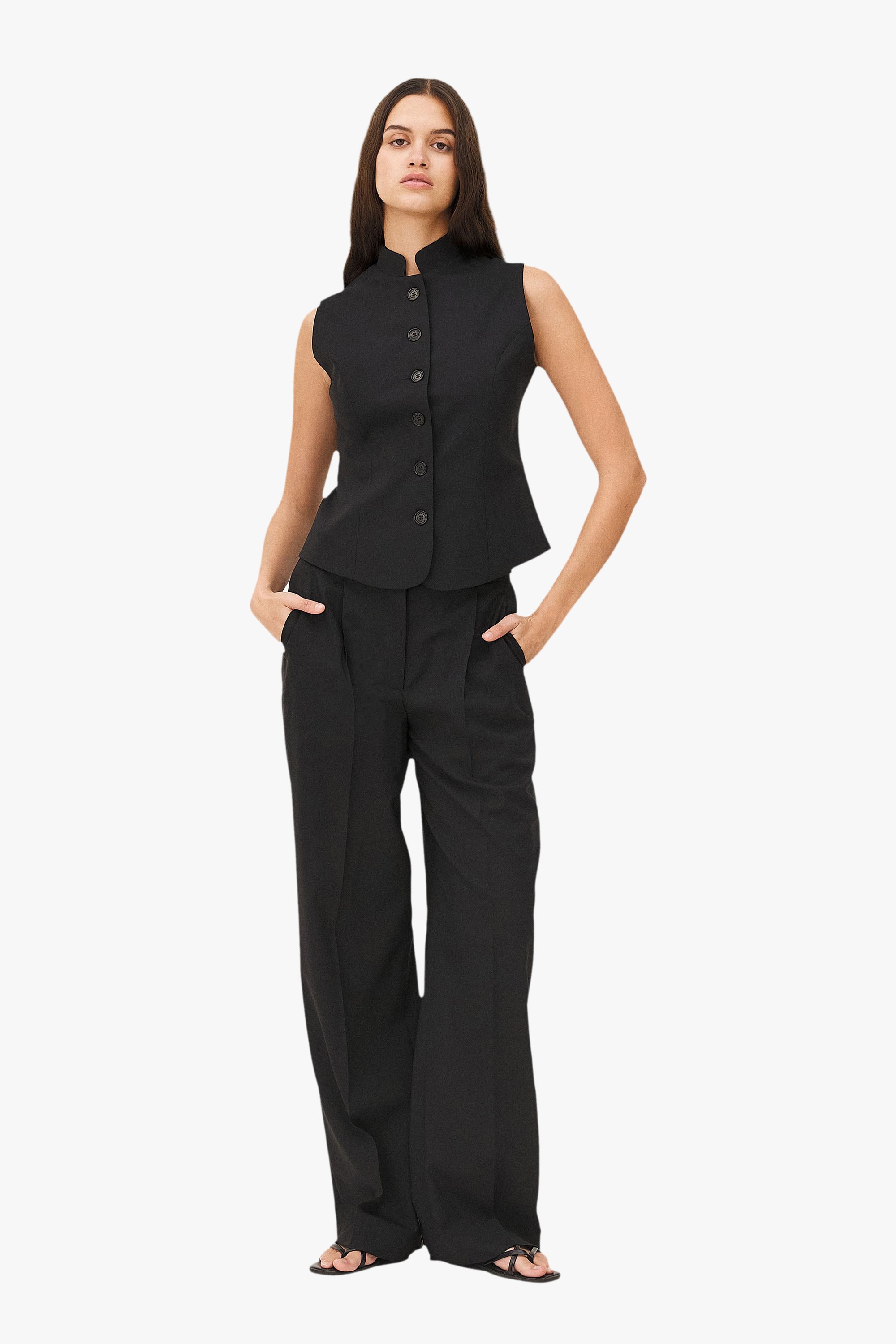 Pantalon tailoring vils Noyoco Black