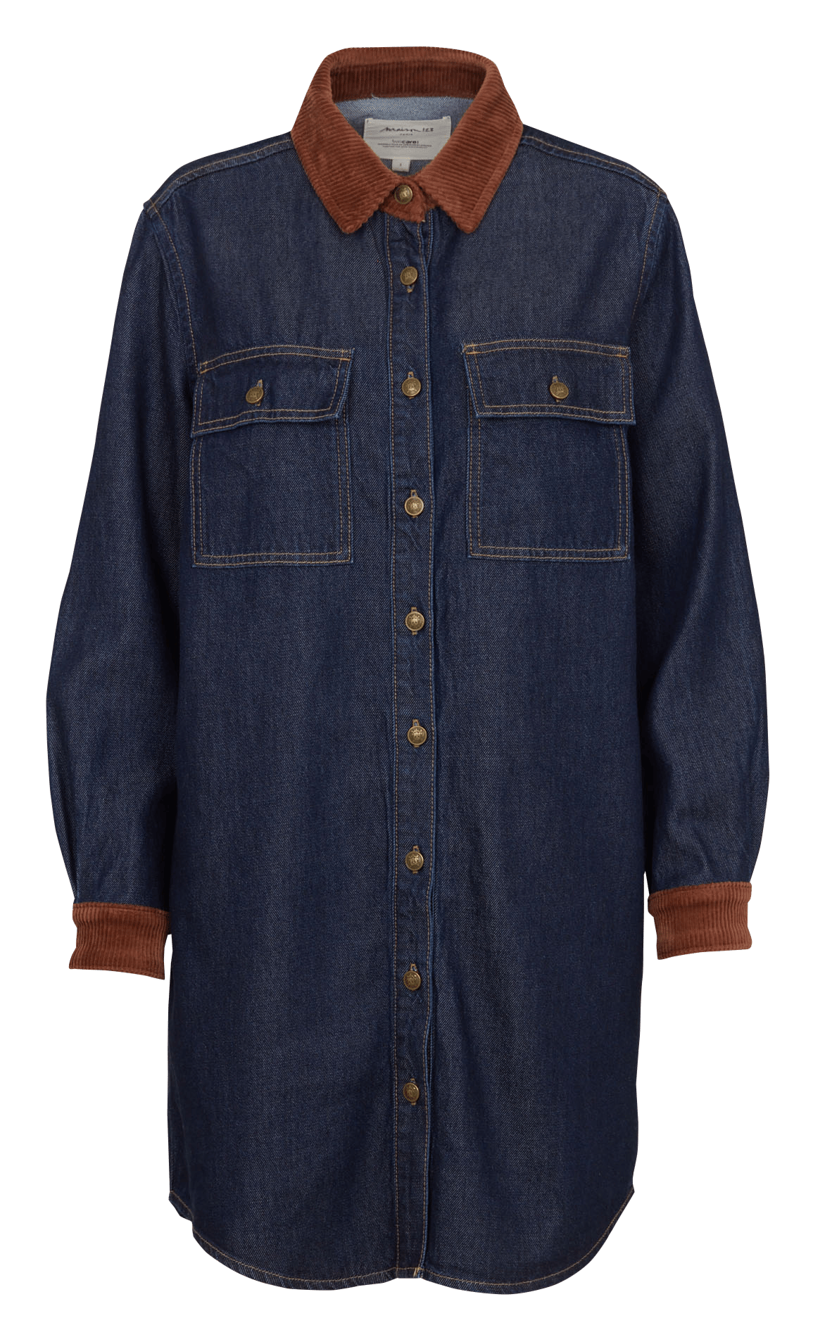 Kurzkleid mit klassischem Kragen MAISON 123 Blau