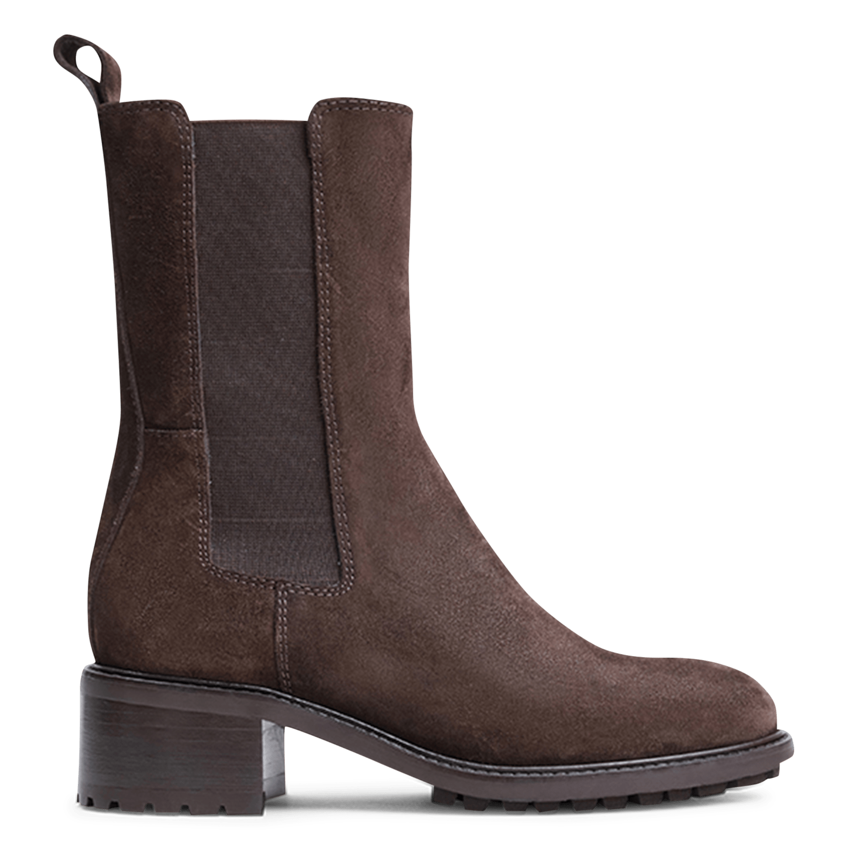 Leather mid-calf boots JONAK Brown