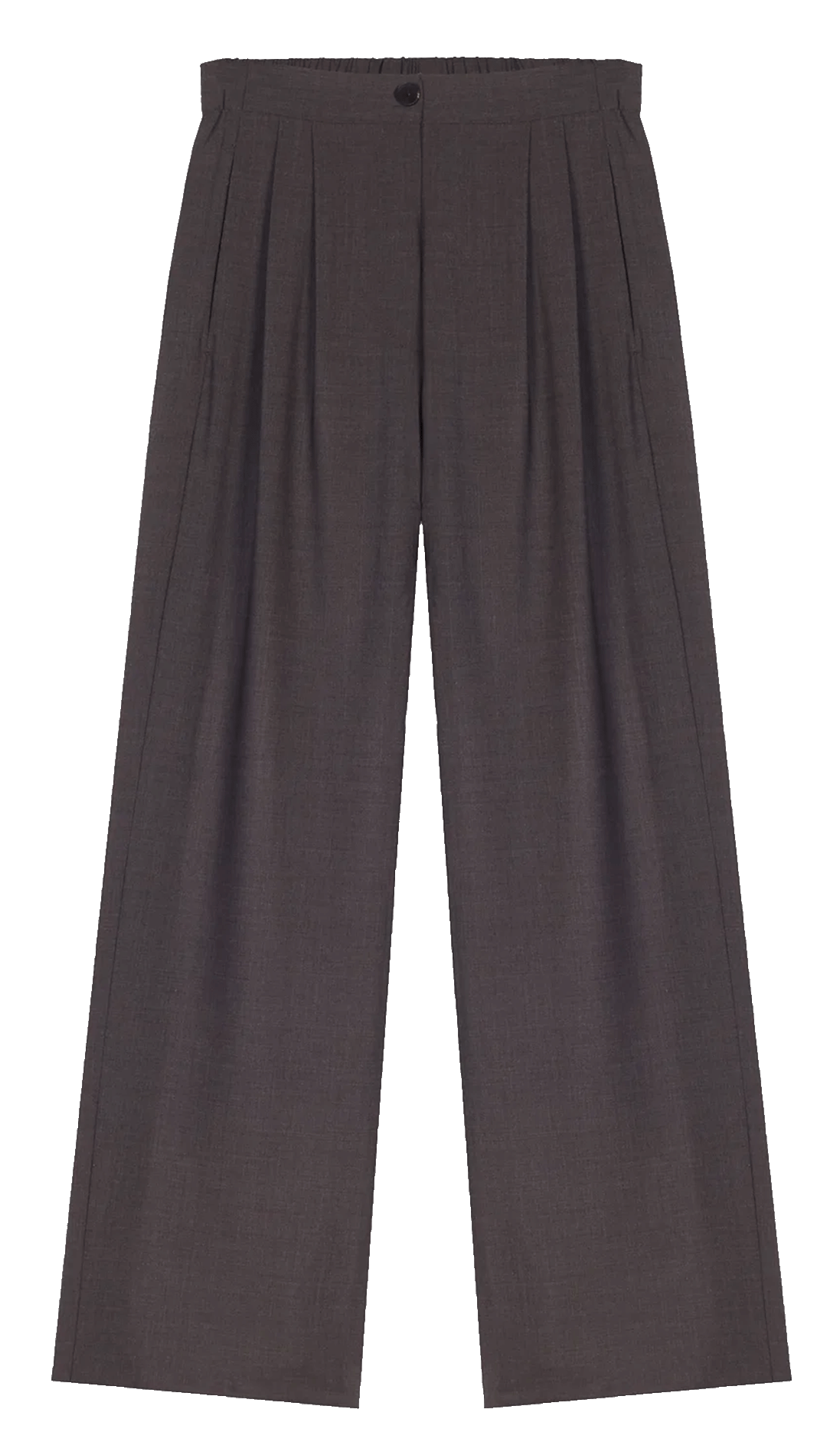 Pleated virgin wool blend trousers MASSCOB Brown