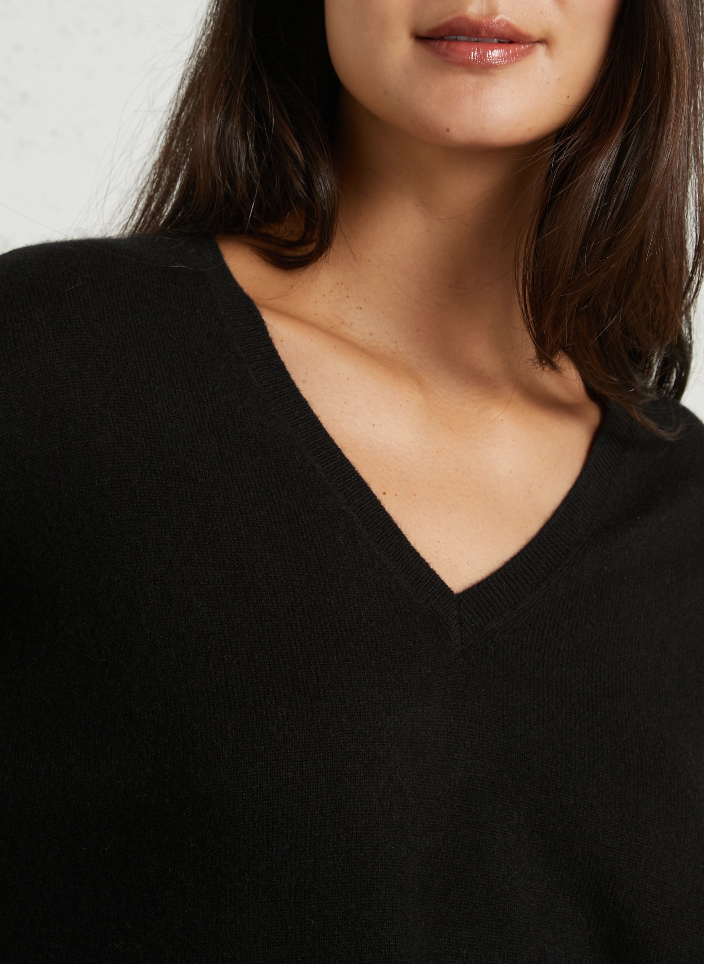 Weit geschnittener Kaschmirpullover SUD EXPRESS Schwarz