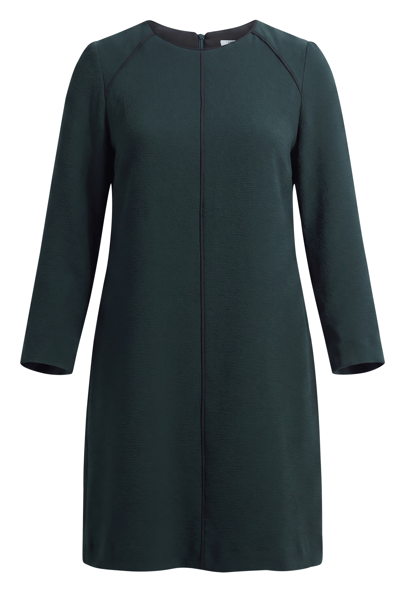 Plain short dress with 7/8 sleeves GERARD DAREL Green