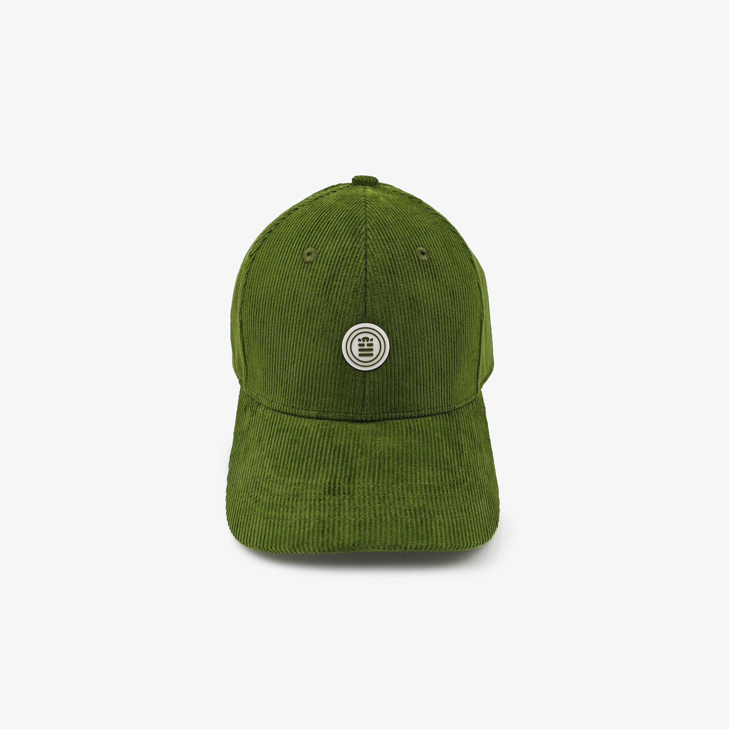 Thyme Green Corduroy Logo Badge Cap SERGE BLANCO Green