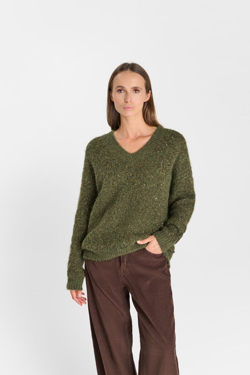 Sweater LE TEMPS DES CERISES Khaki