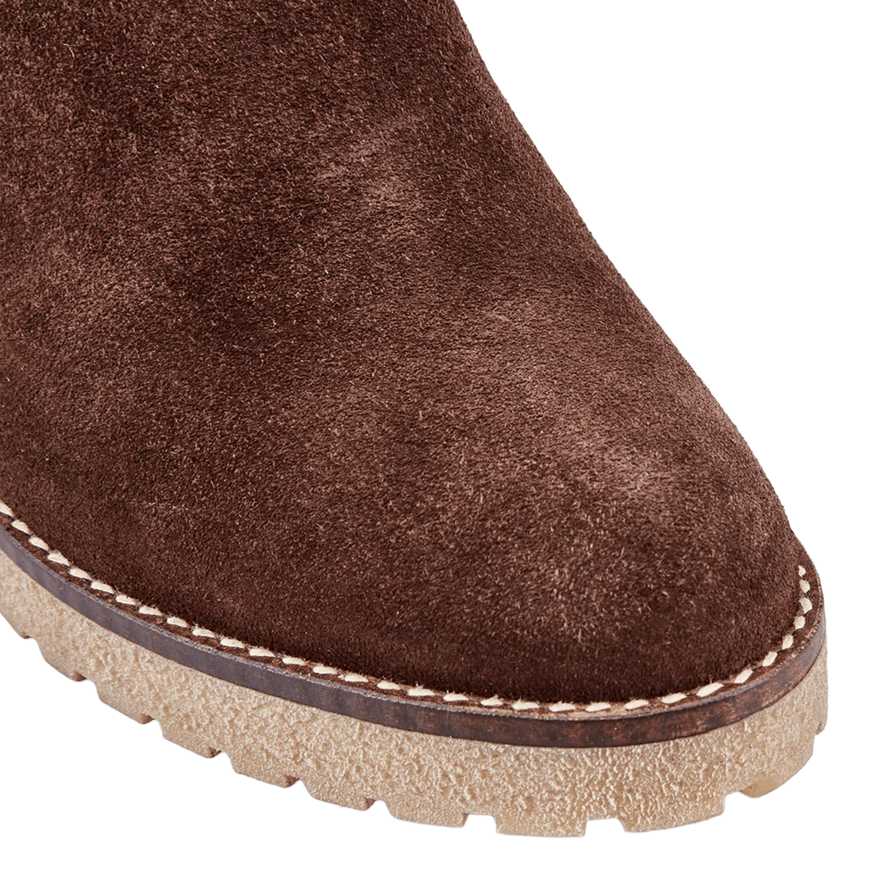 Velvet leather mid-calf boots COSMOPARIS Brown