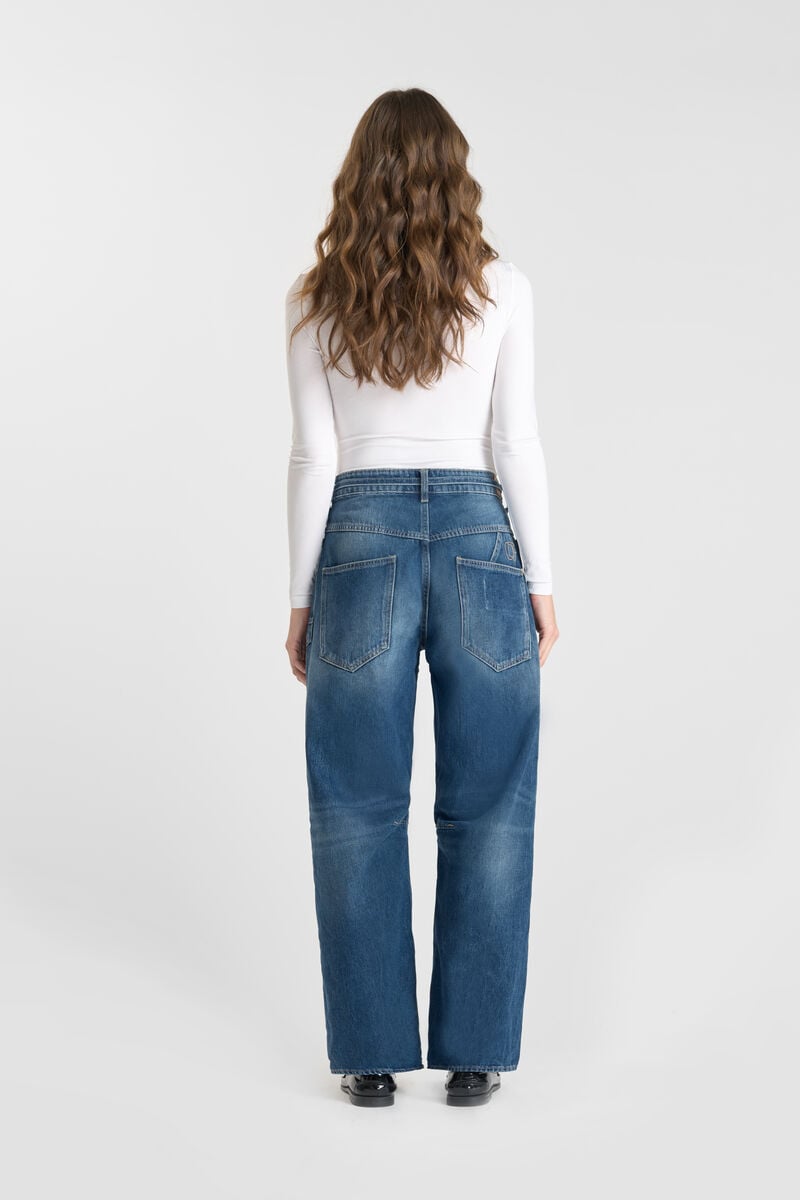 Loose-fit zip jeans LE TEMPS DES CERISES Blue