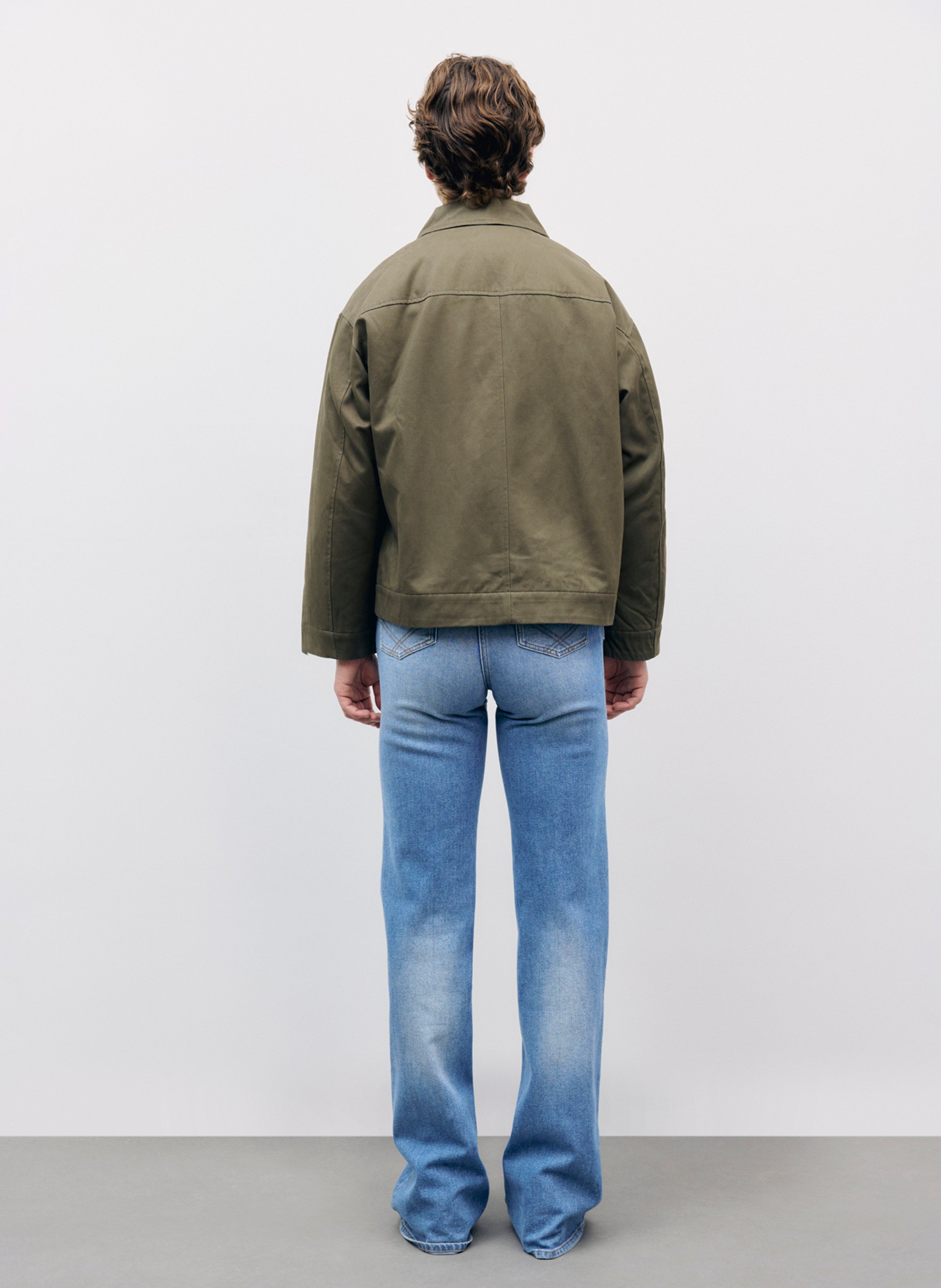 Veste courte droite boutonnée unie GERARD DAREL Kaki