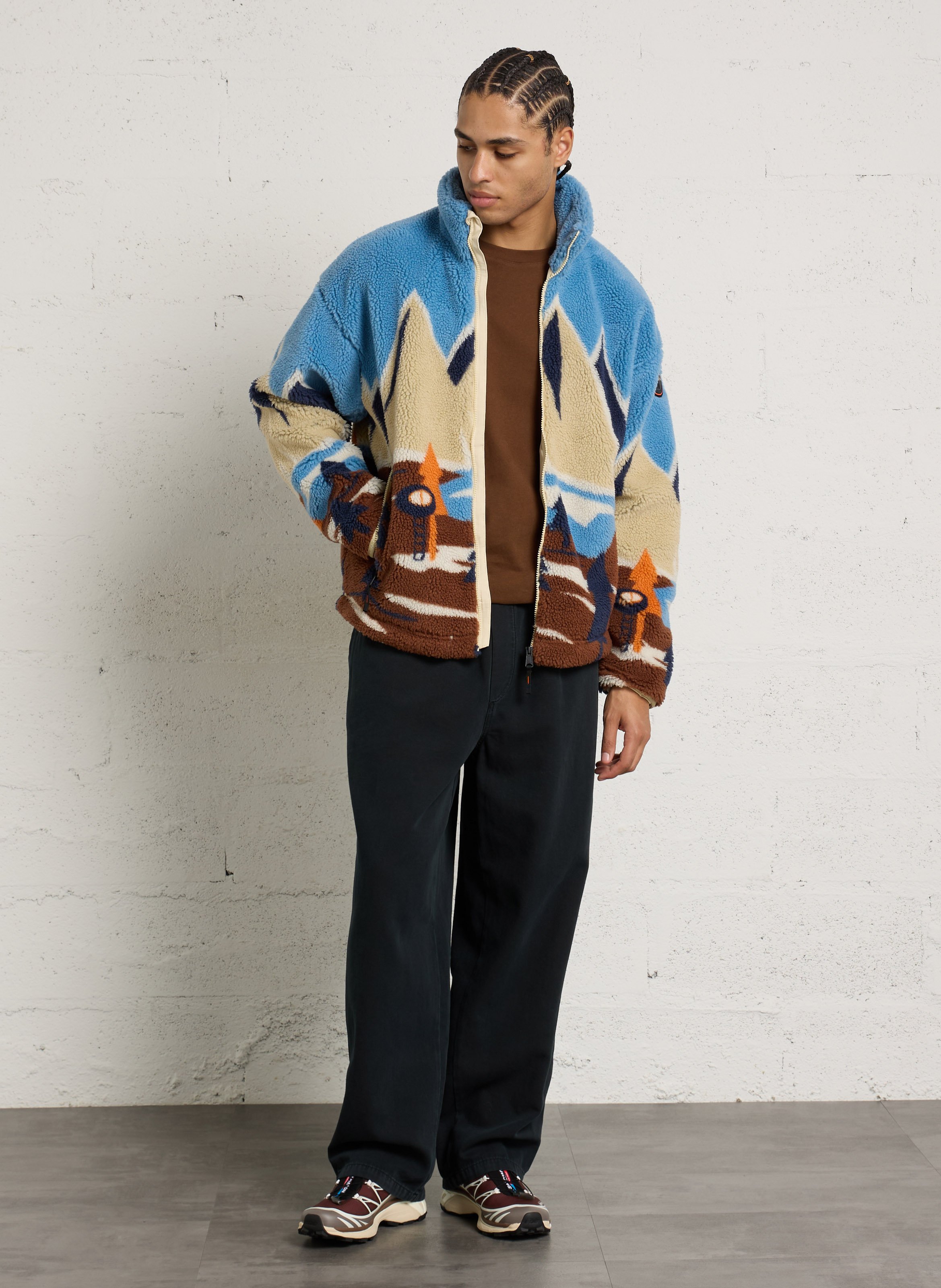 Wijde katoenen pantalon AMERICAN VINTAGE Zwart