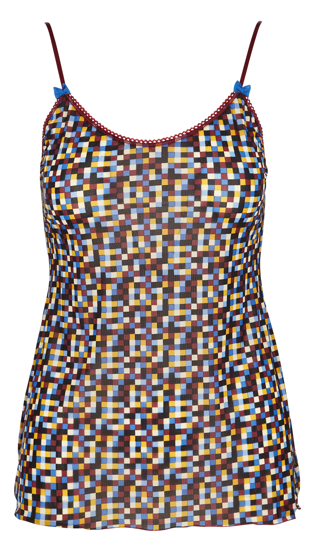 Strappy printed microfiber camisole MOMONI Black