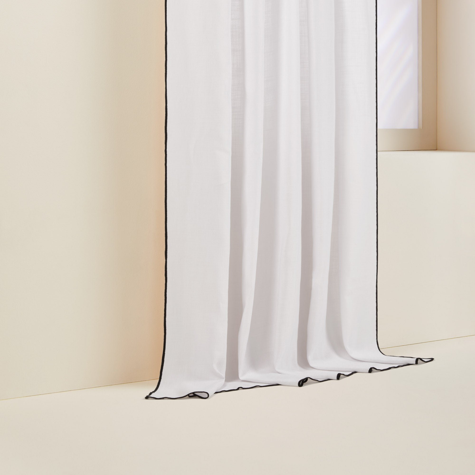 CARLINA NON FEU - Panel curtain MADURA White