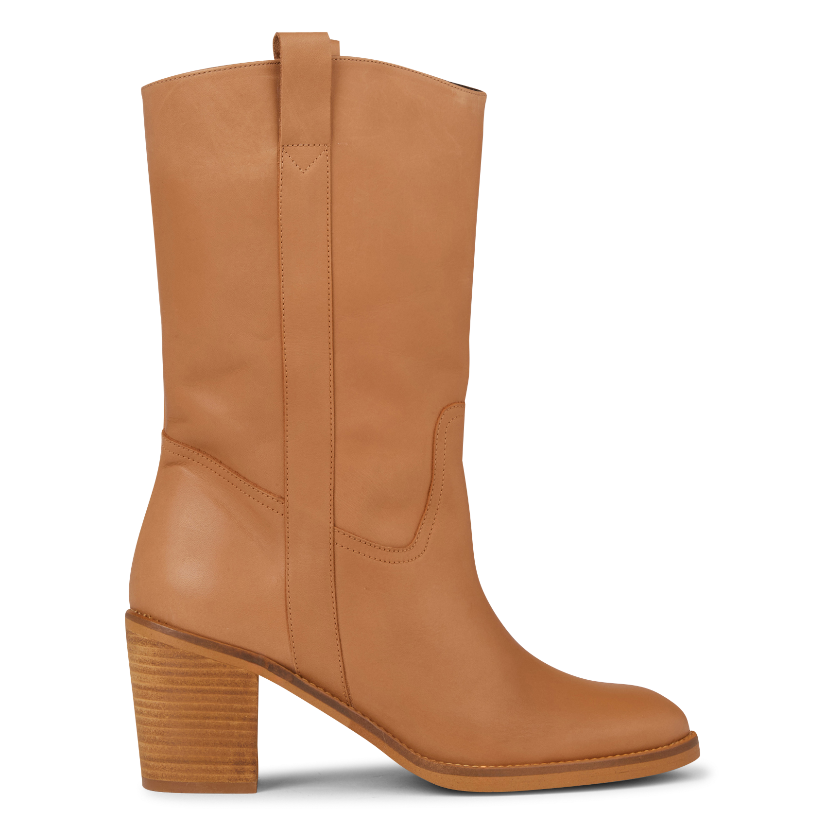 Leren cowboylaarzen met hak Camel clair Maison 123 - Dames 6549514 | Place  des Tendances