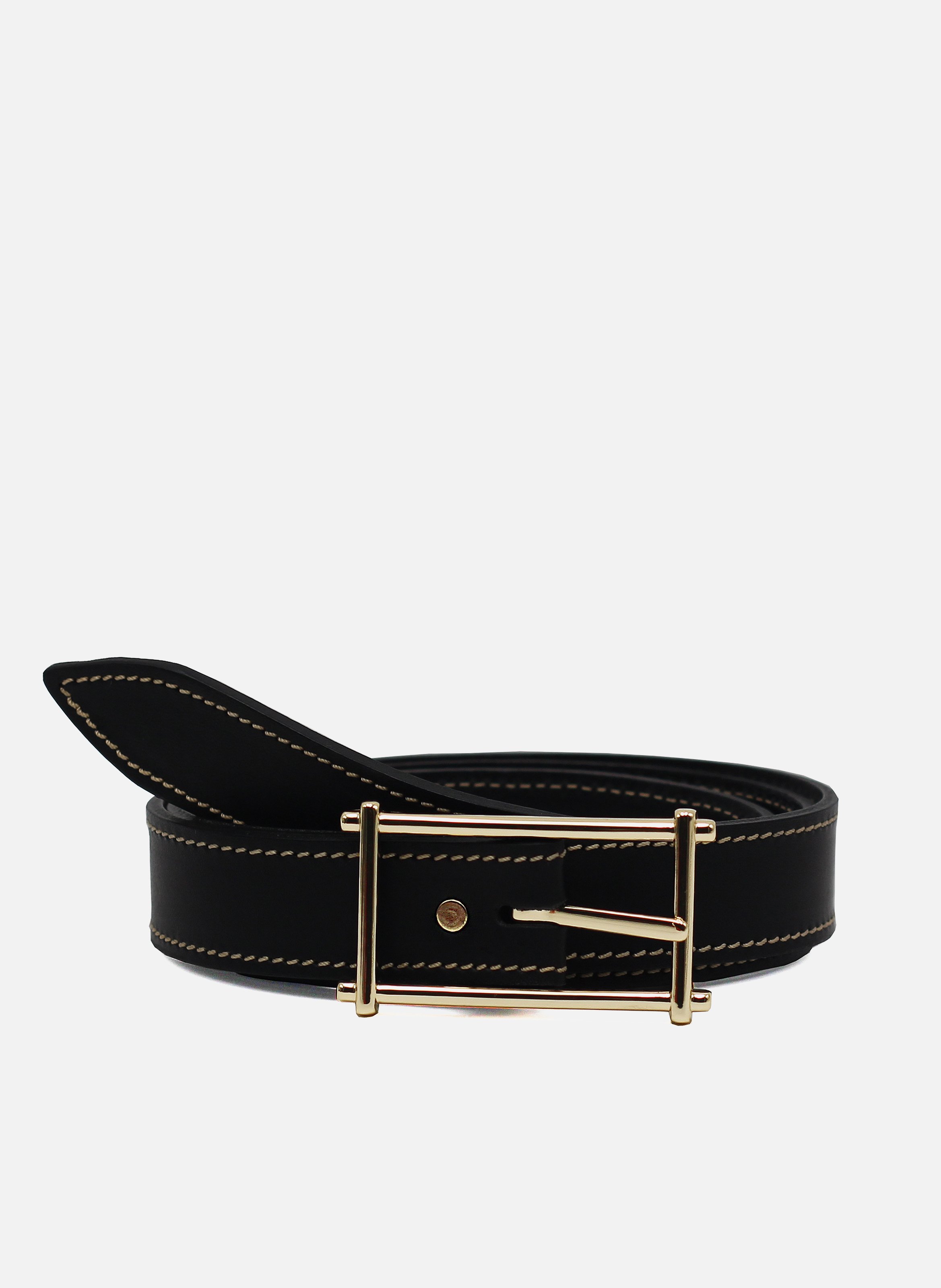 Vintage belt in suede and smooth leather JULES & JENN