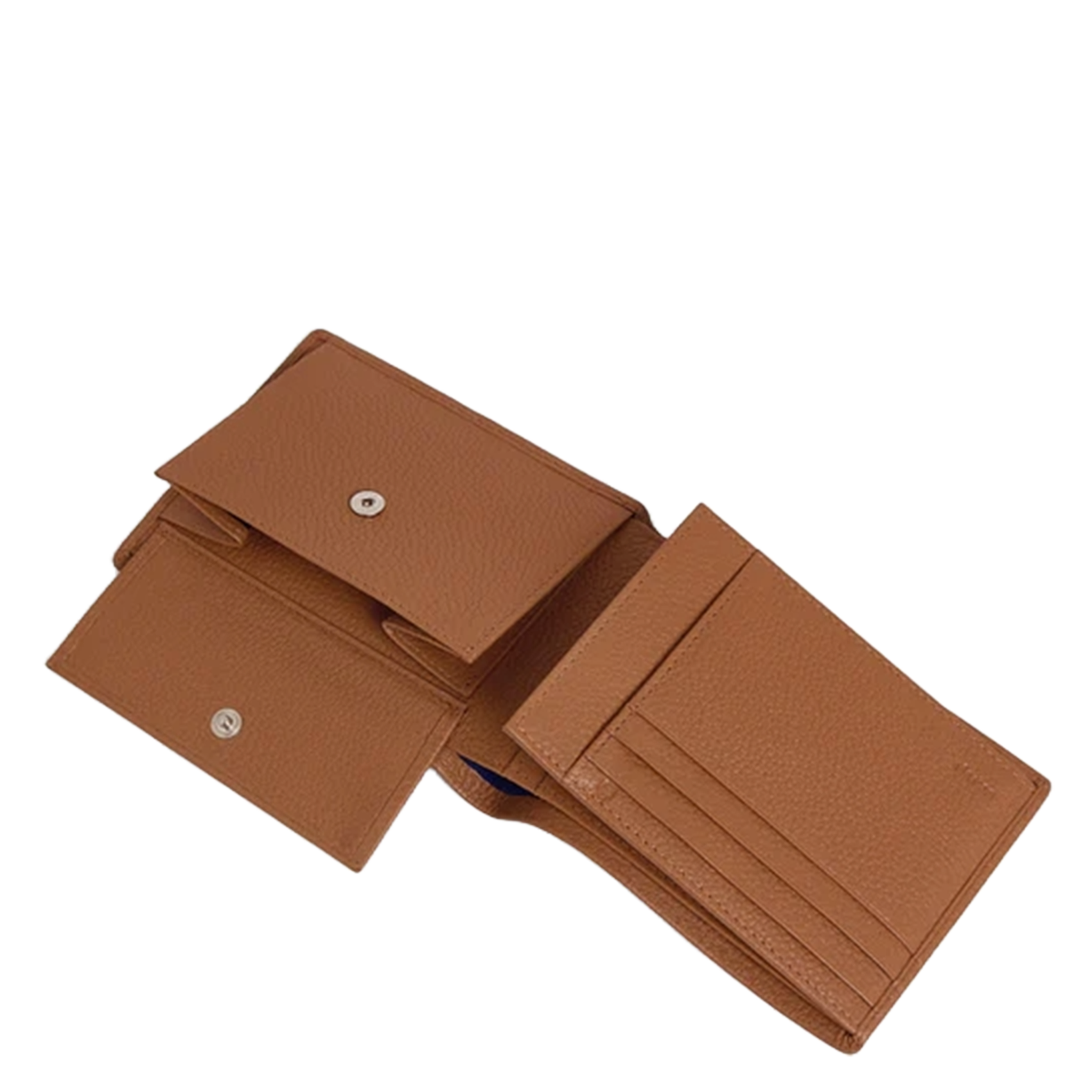 Kleine, leren portemonnee LE TANNEUR Bruin