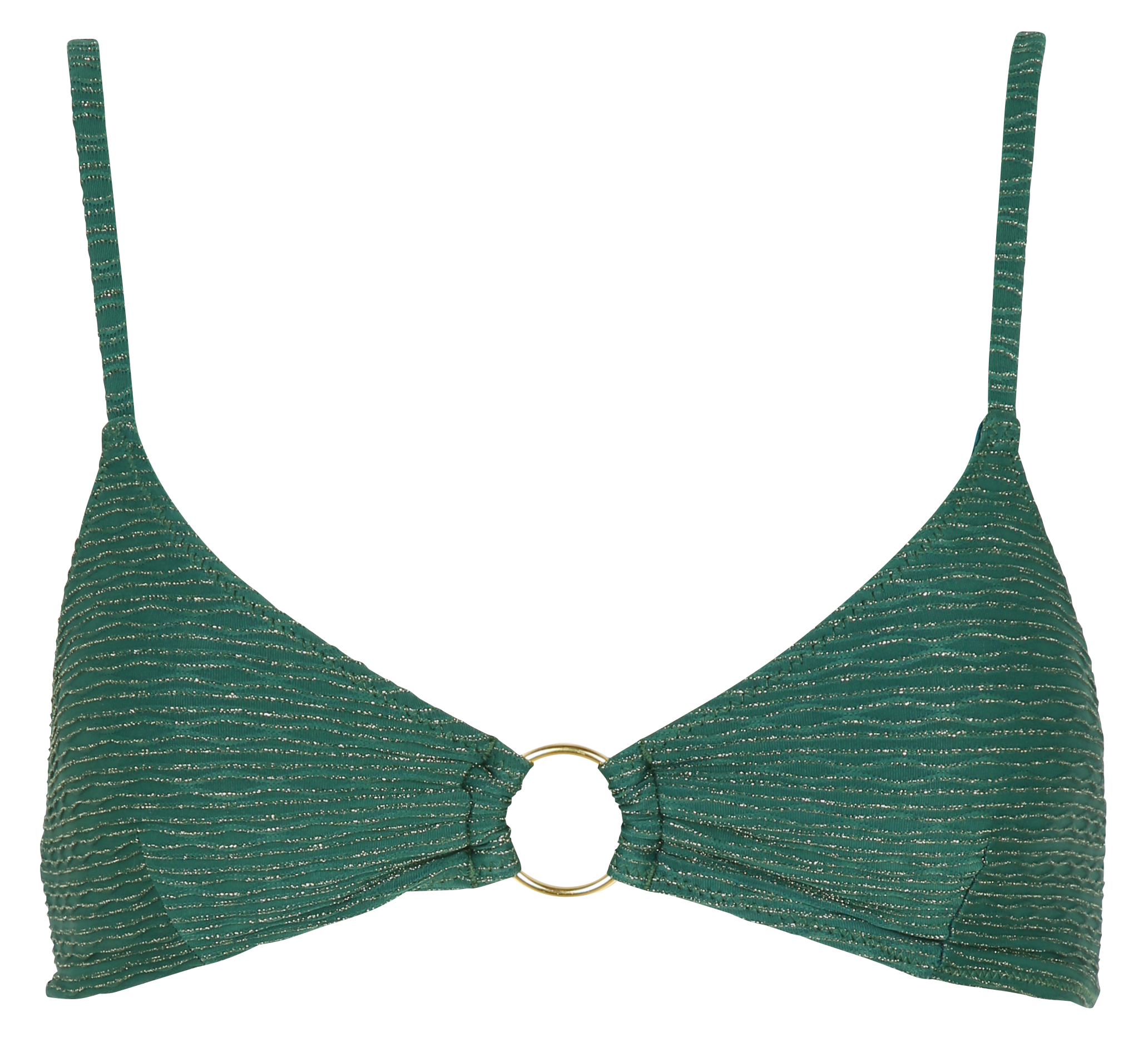 Haut de maillot de bain texturé BANANA MOON Vert