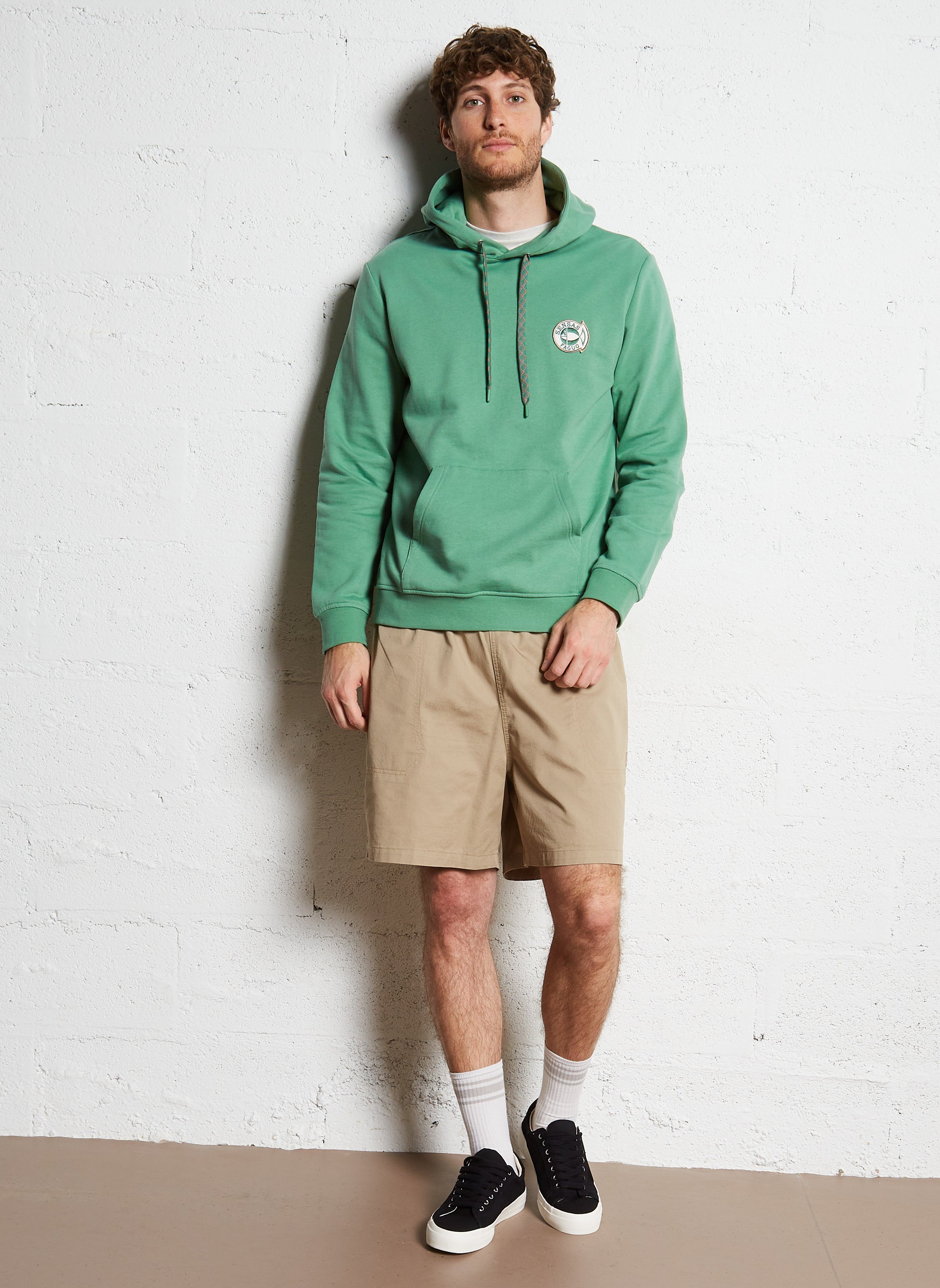 Straight cotton shorts DICKIES Beige
