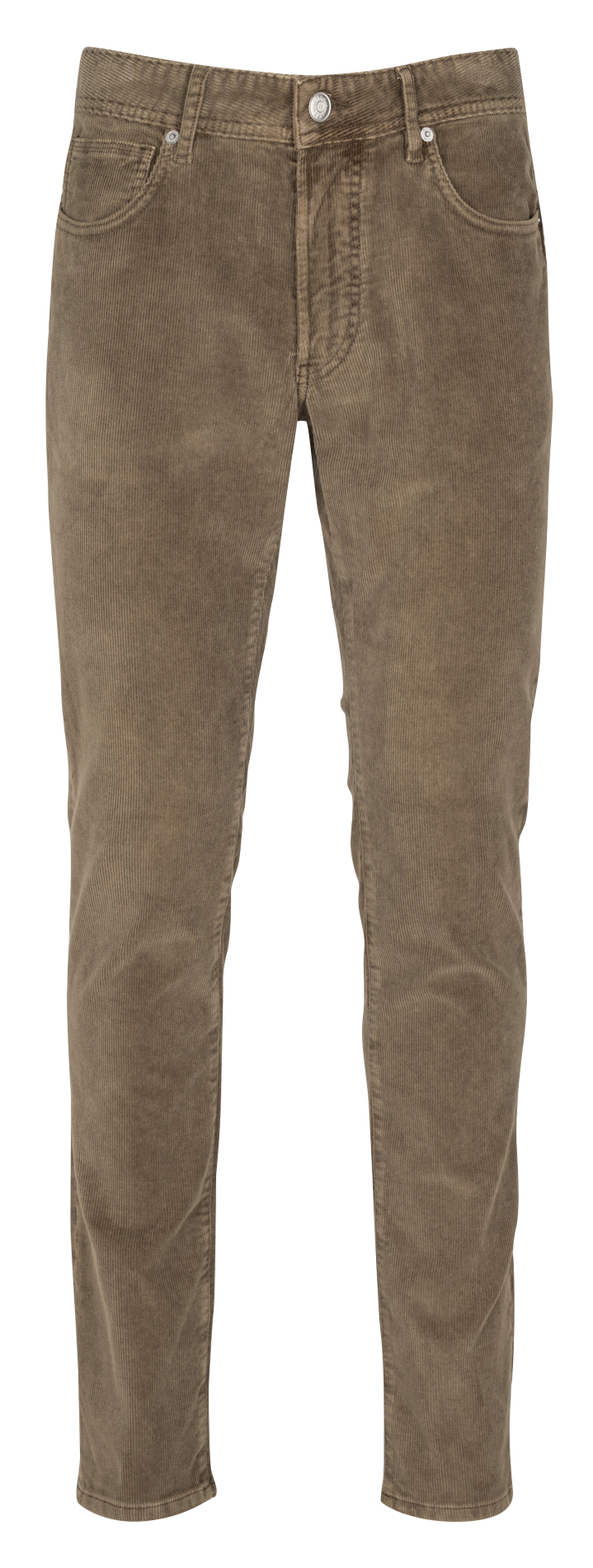 Pantalon van katoenm&eacute;lange met smalle pijp IKKS Bruin