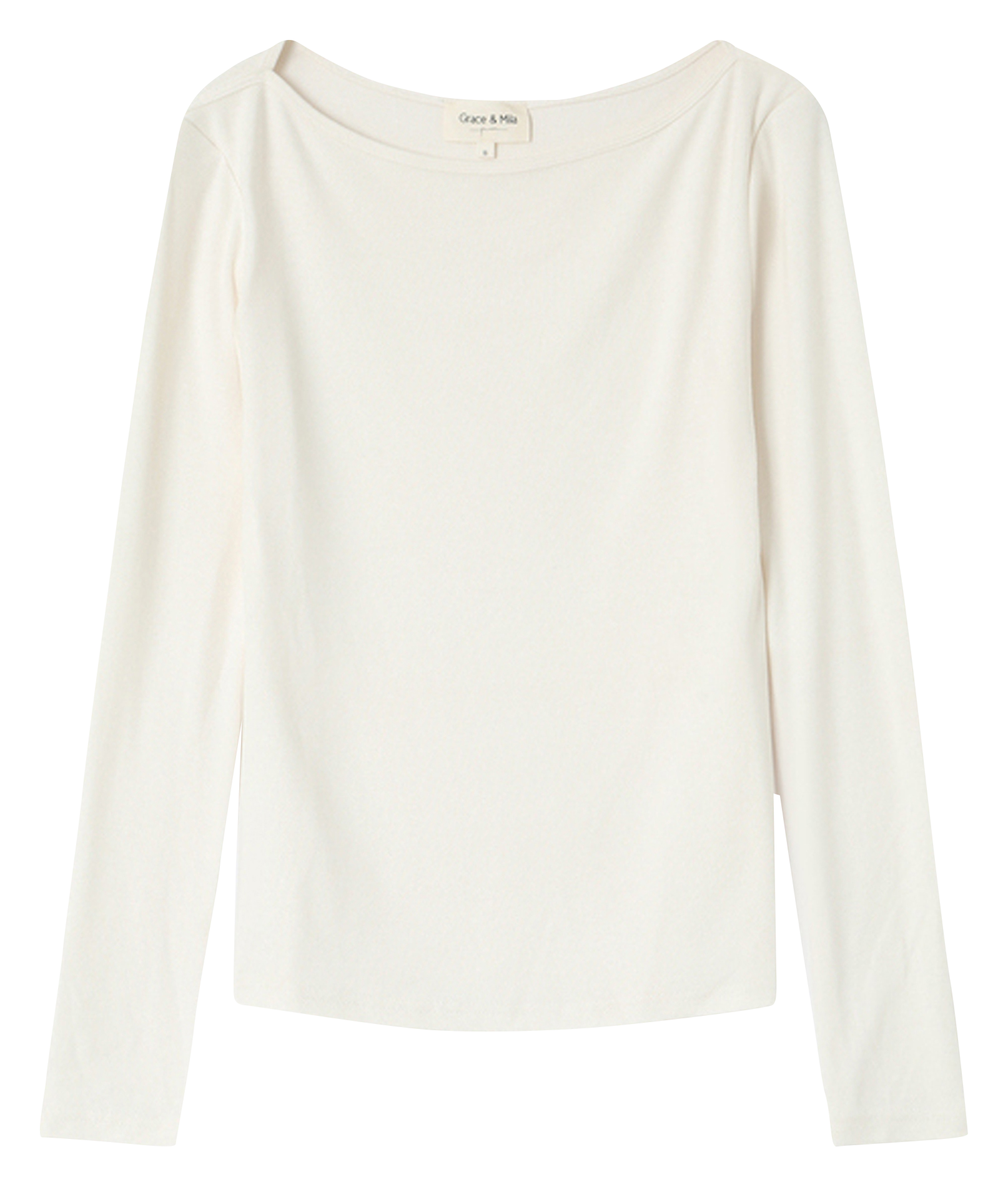 Tee-shirt col bateau GRACE ET MILA Beige