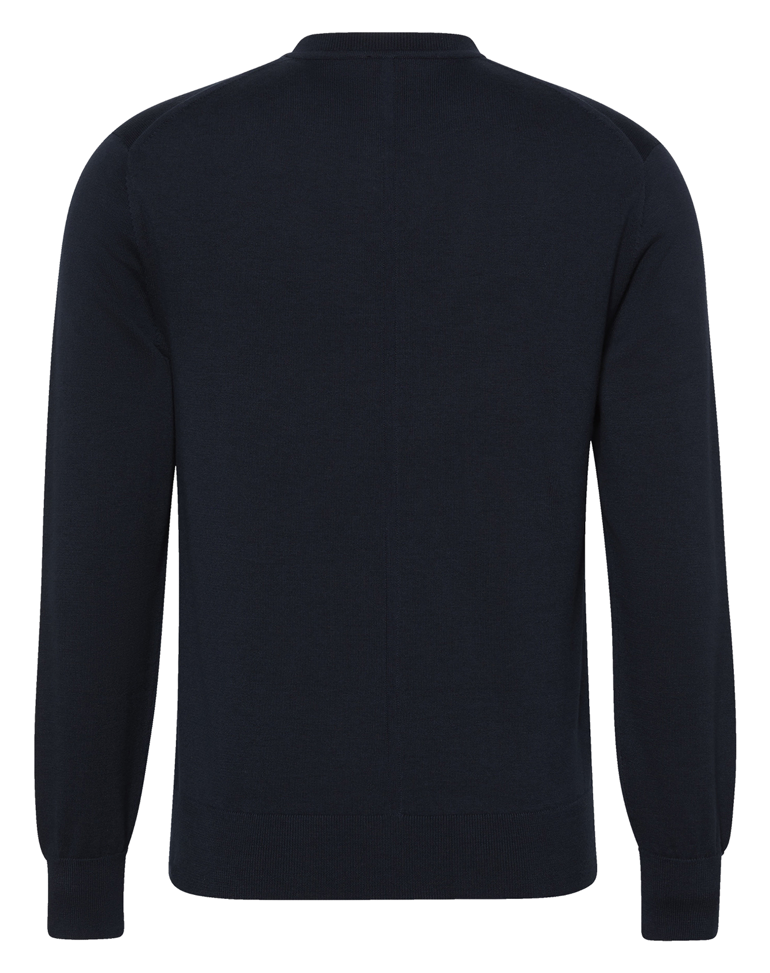 Sweat droit col rond en coton CALVIN KLEIN Bleu