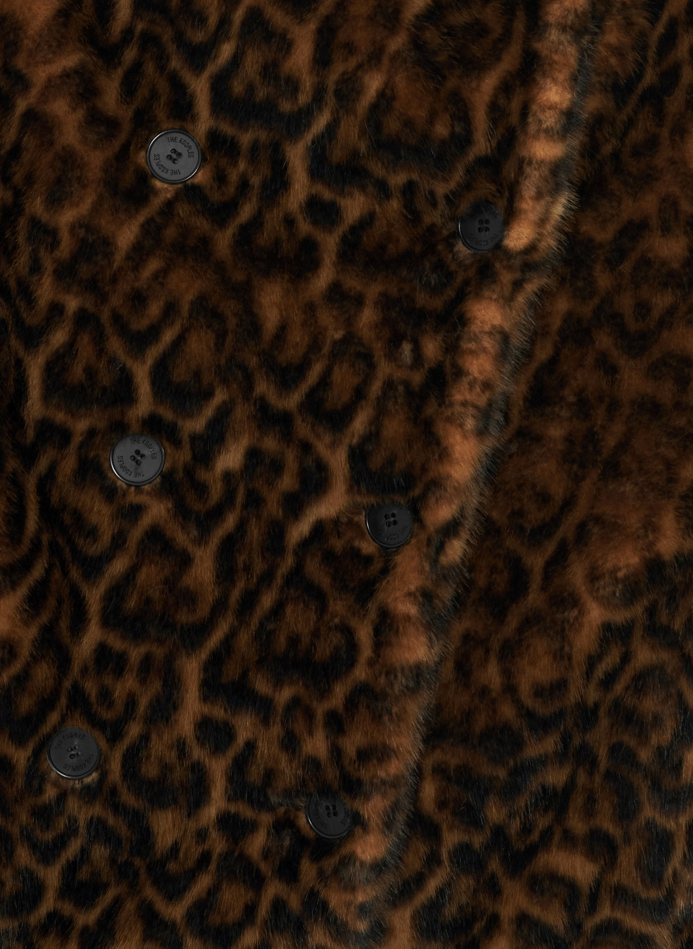 Fur-effect coat THE KOOPLES Multicolored