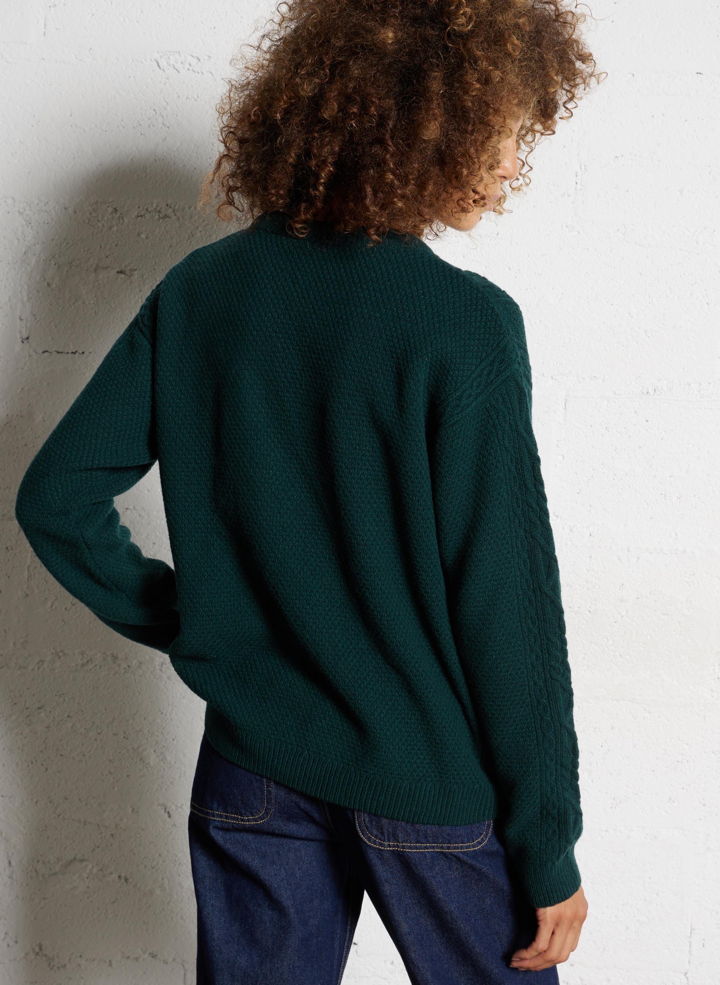 Pull droit en laine mélangée ARMOR LUX Vert
