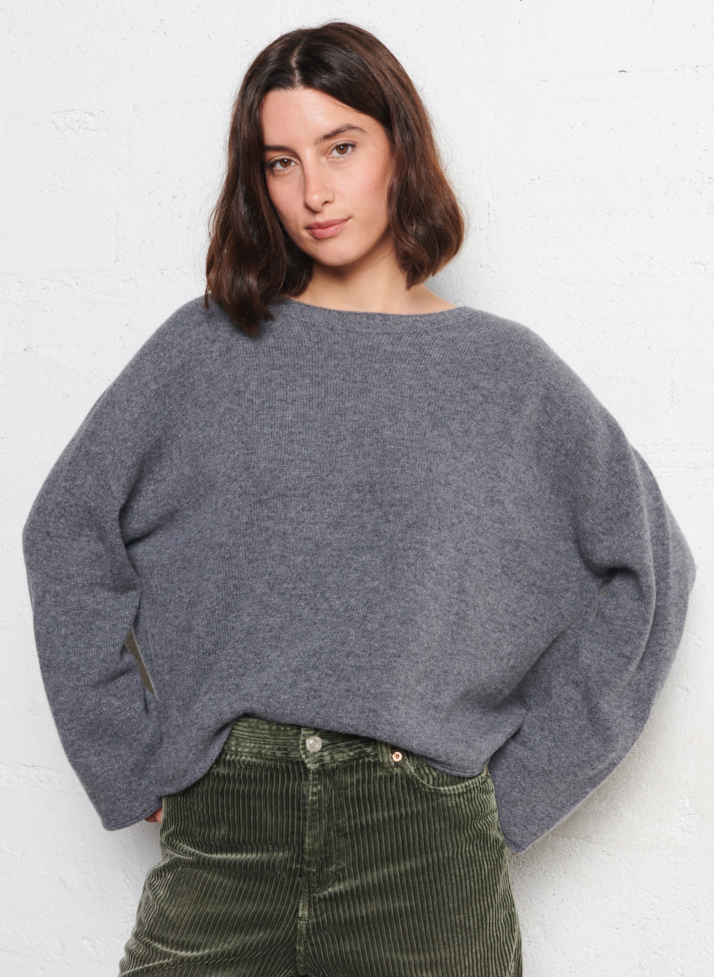 Pull ample col rond en laine HOD PARIS