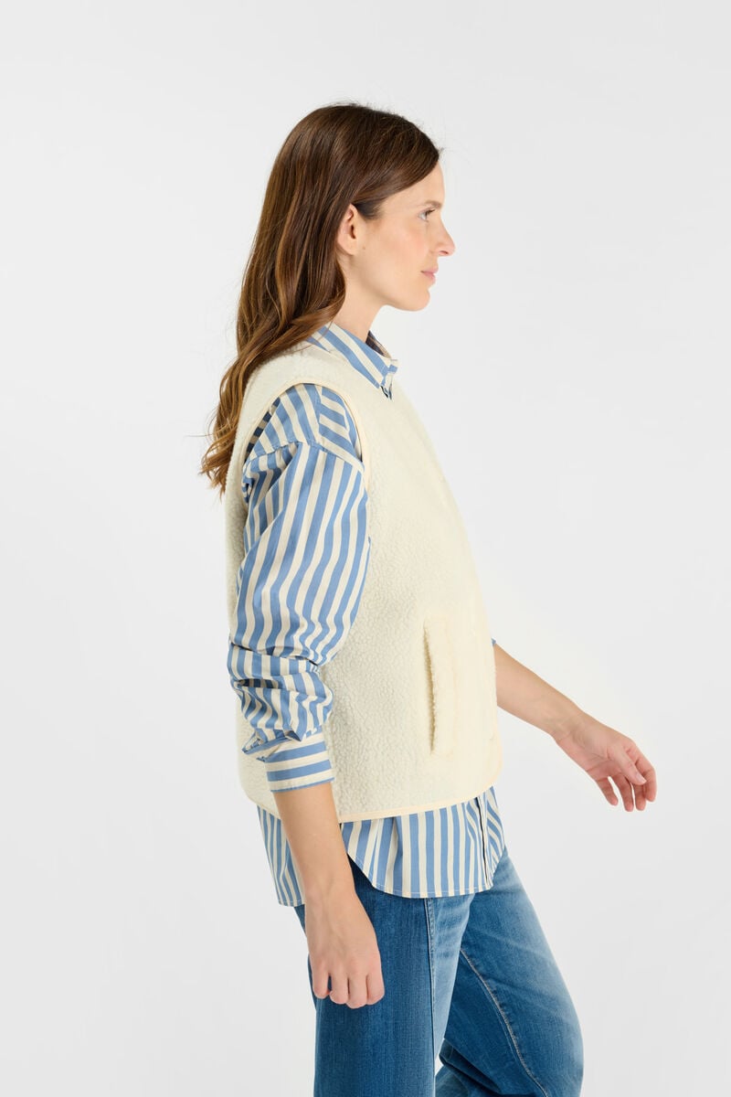 Veste sans manches LE TEMPS DES CERISES Bleu