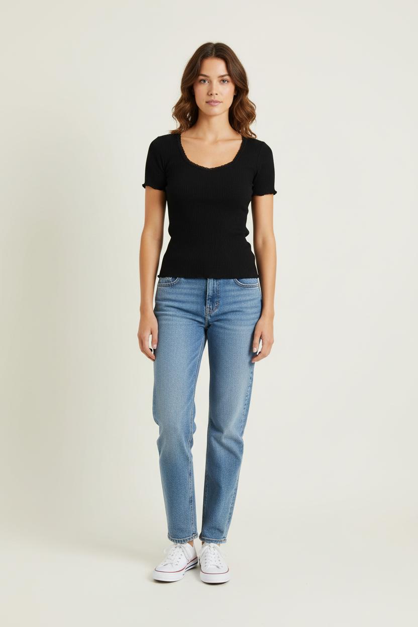 Tommy Badge T-shirt ROUJE - Seconde Main Black