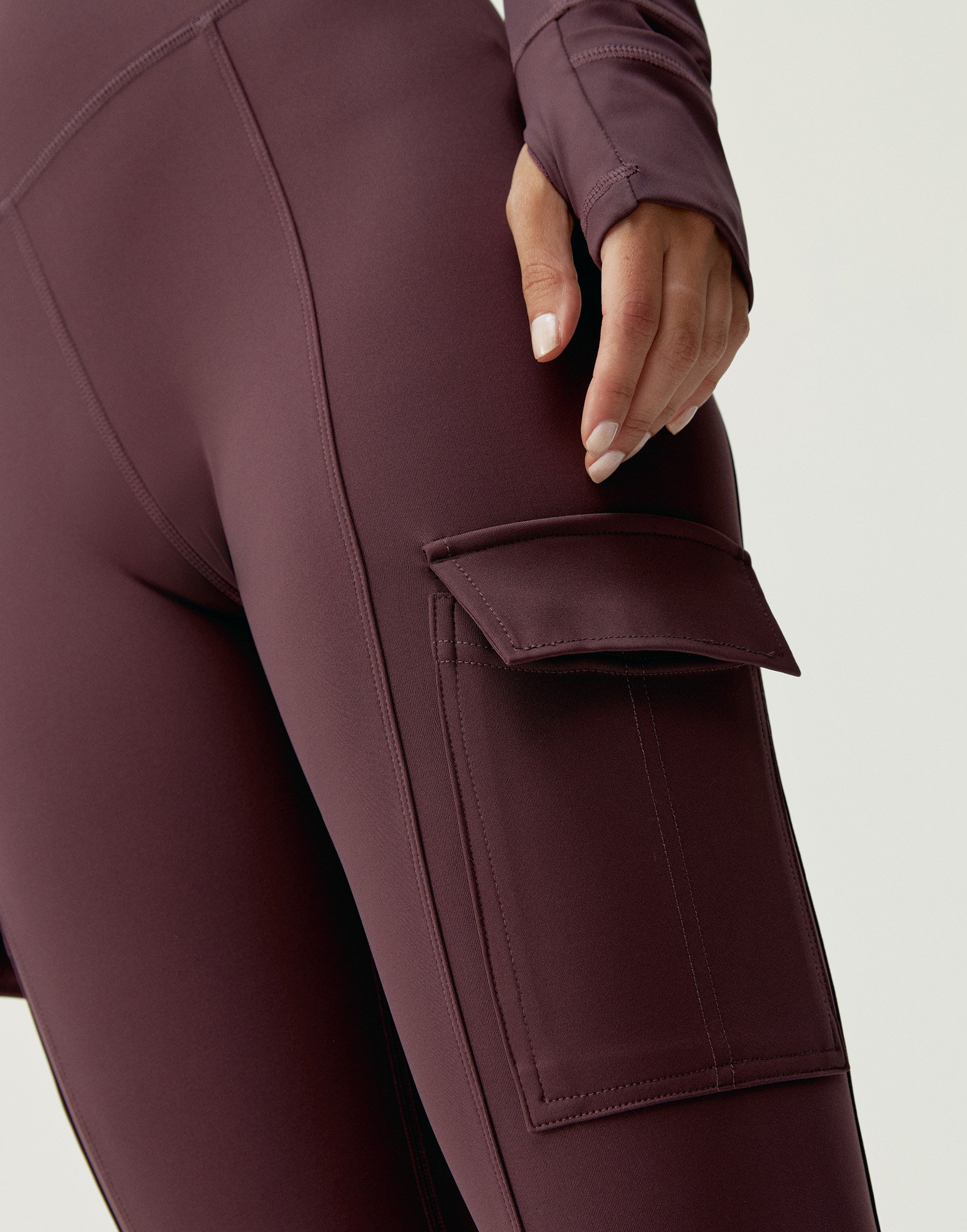 Cargo leggings with pockets BORN Red