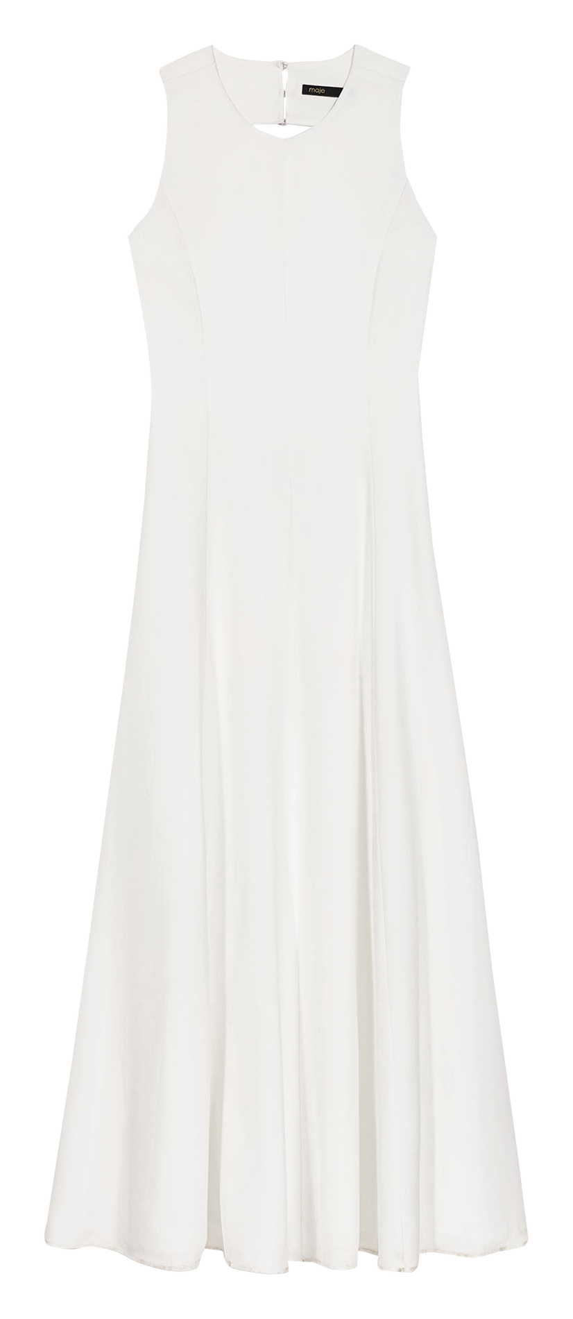 Robe midi dos nu MAJE Blanc