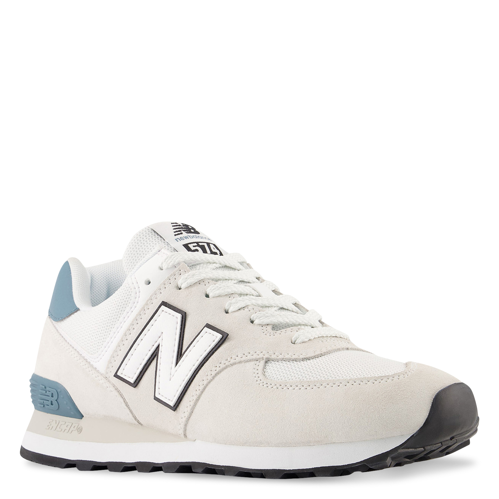 Low-top leather mix sneakers NEW BALANCE White