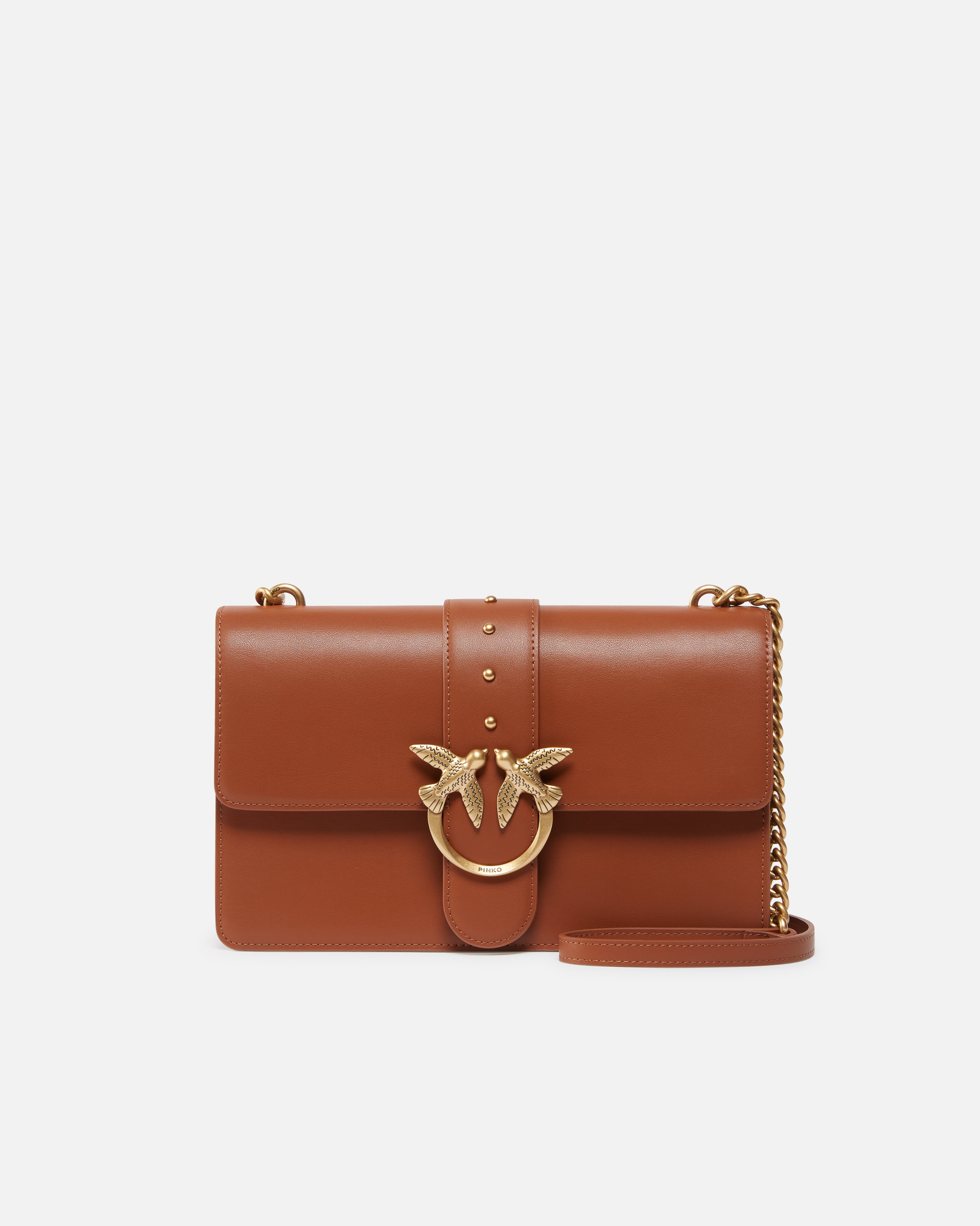 Classic love bag one simply PINKO Marron