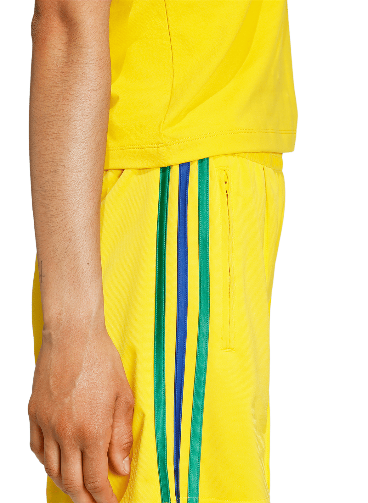 Recht short ADIDAS Geel