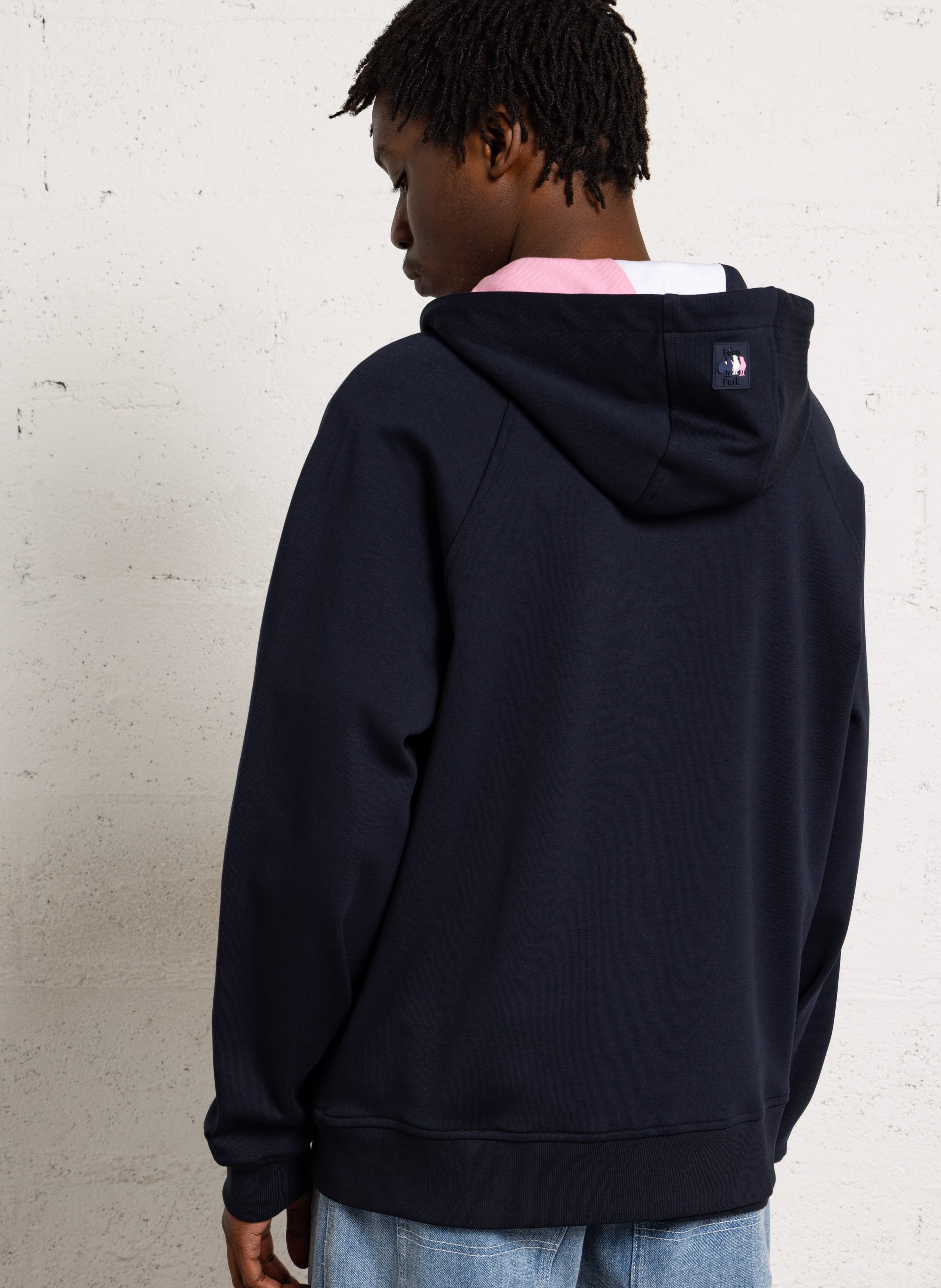 Straight jacket in blended cotton EDEN PARK Blue