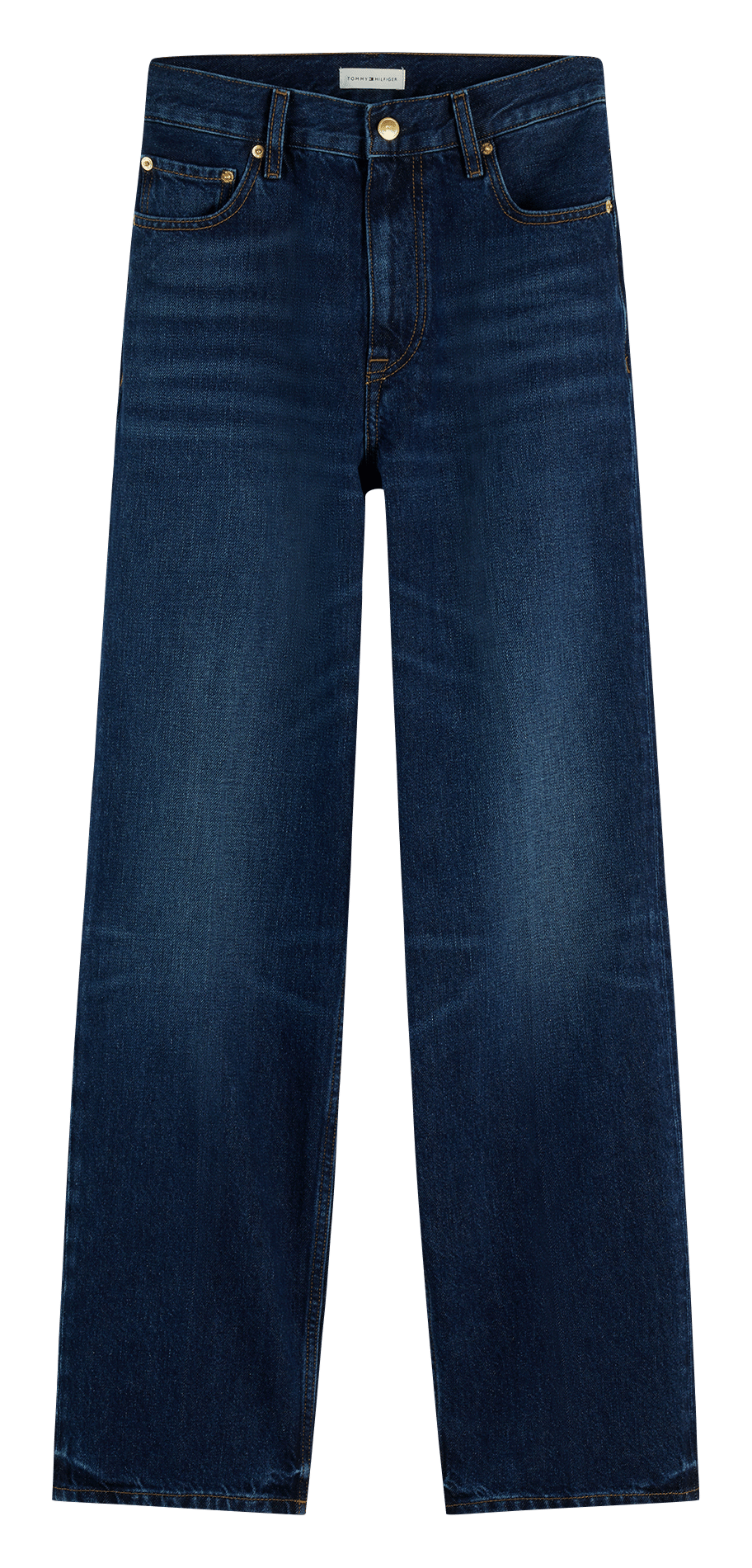 Rechte effen jeans met hoge taille TOMMY HILFIGER Blauw
