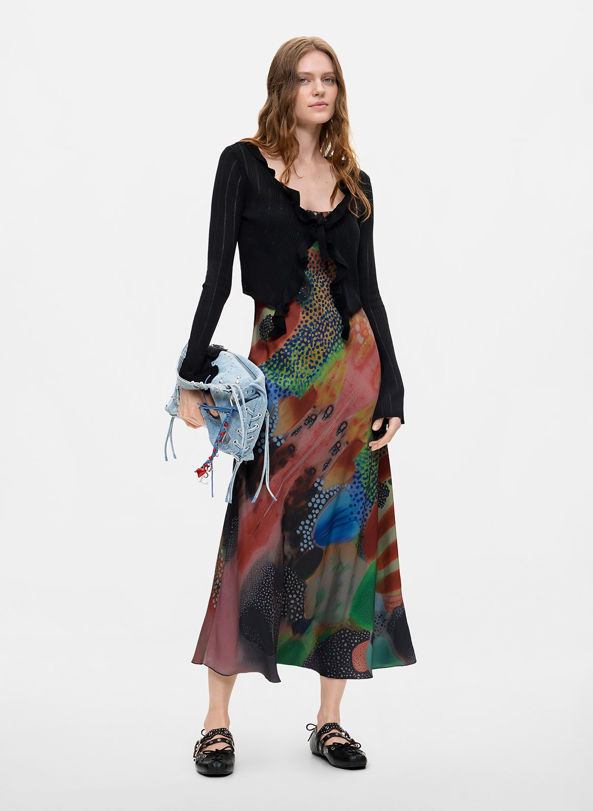 Robe longue imprimée DESIGUAL Multicolore