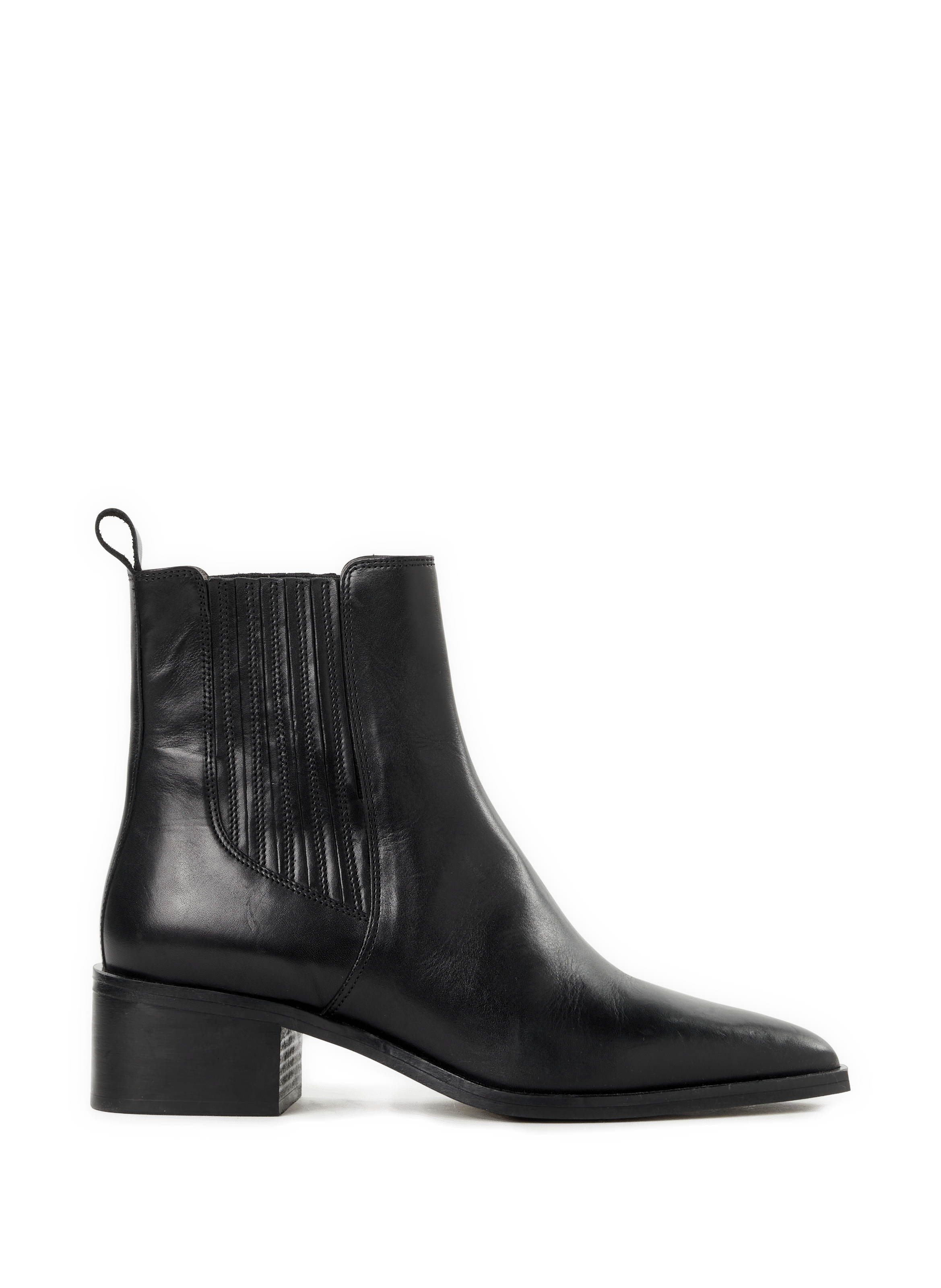 Beyoncé Pointed Leather Ankle Boots in Black Beyonce SAISON 1865 Black