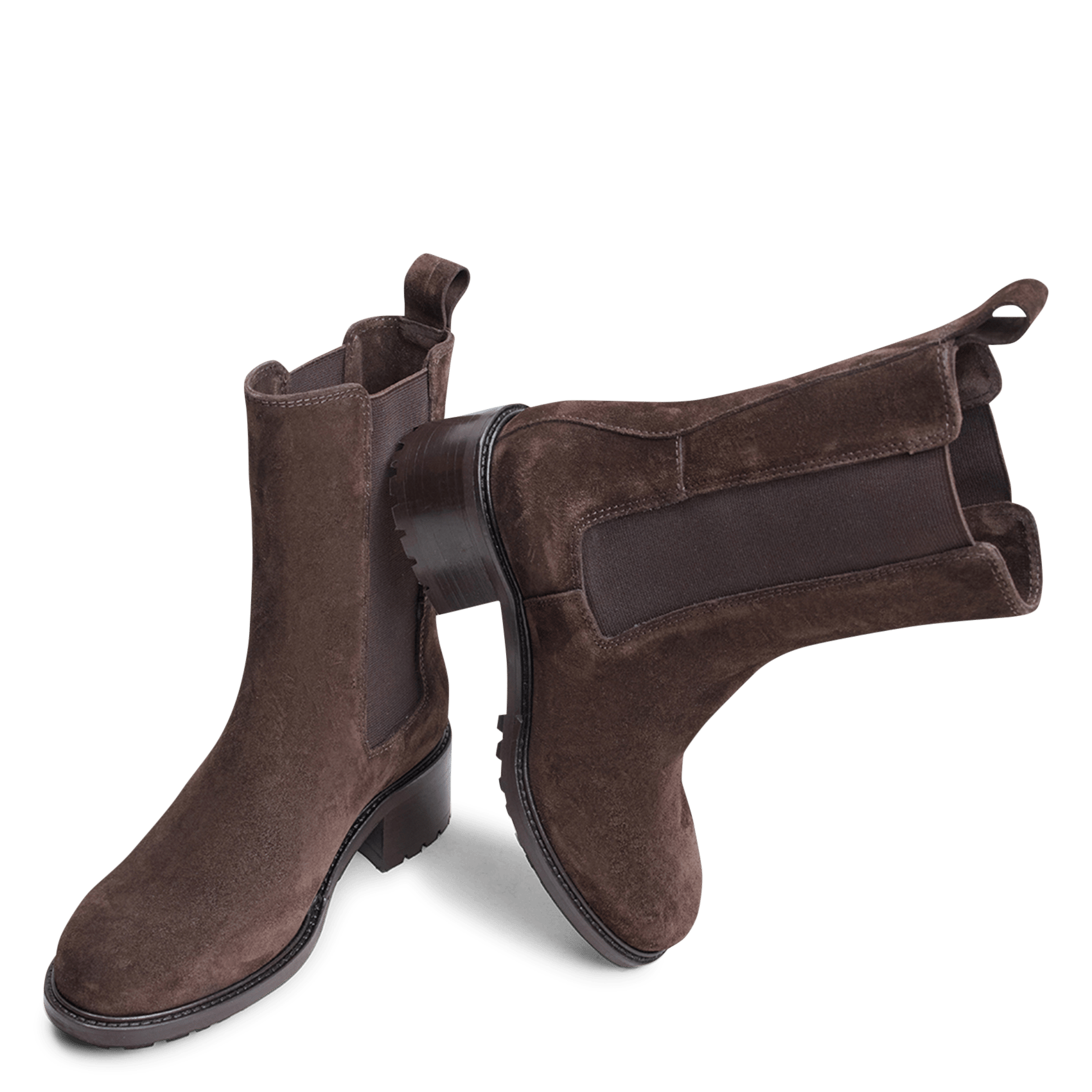 Leather mid-calf boots JONAK Brown