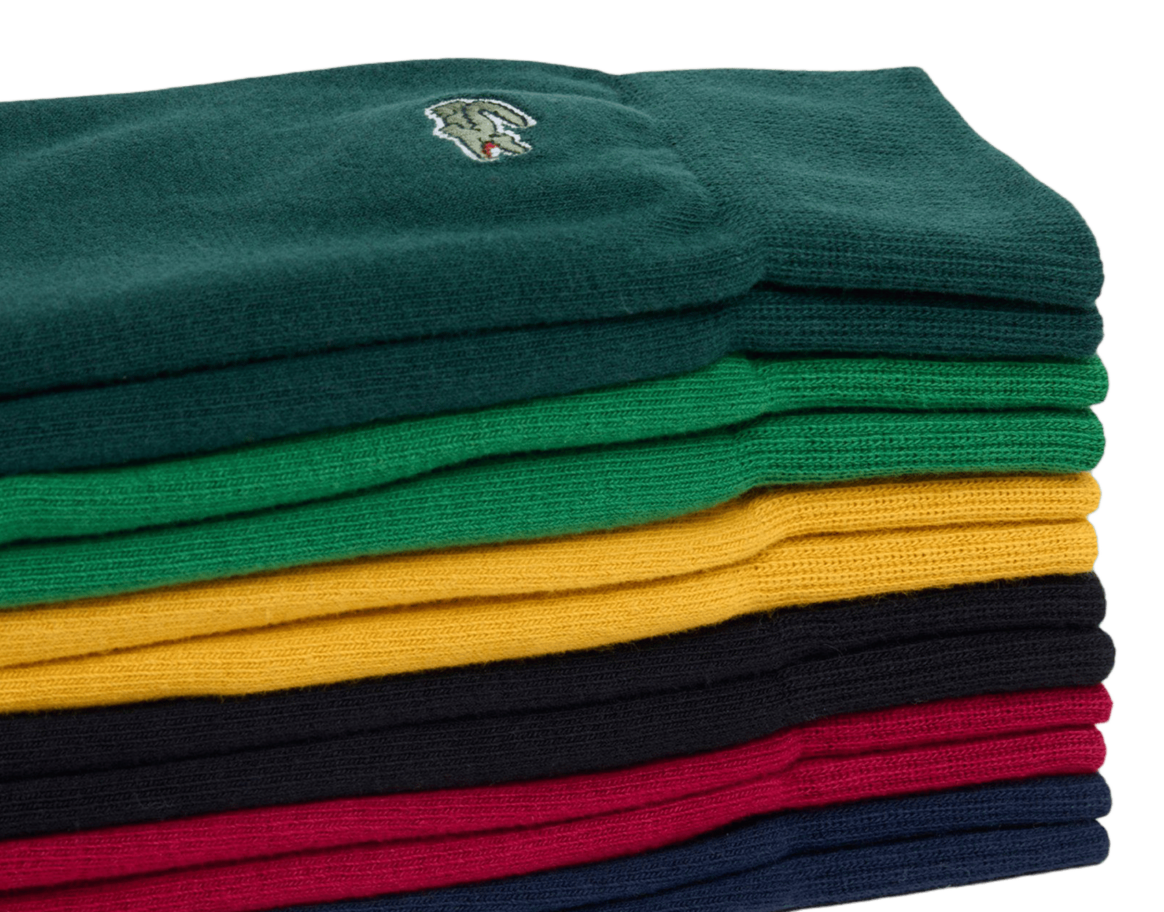 Set of 6 pairs of plain socks in blended cotton LACOSTE Multicolored