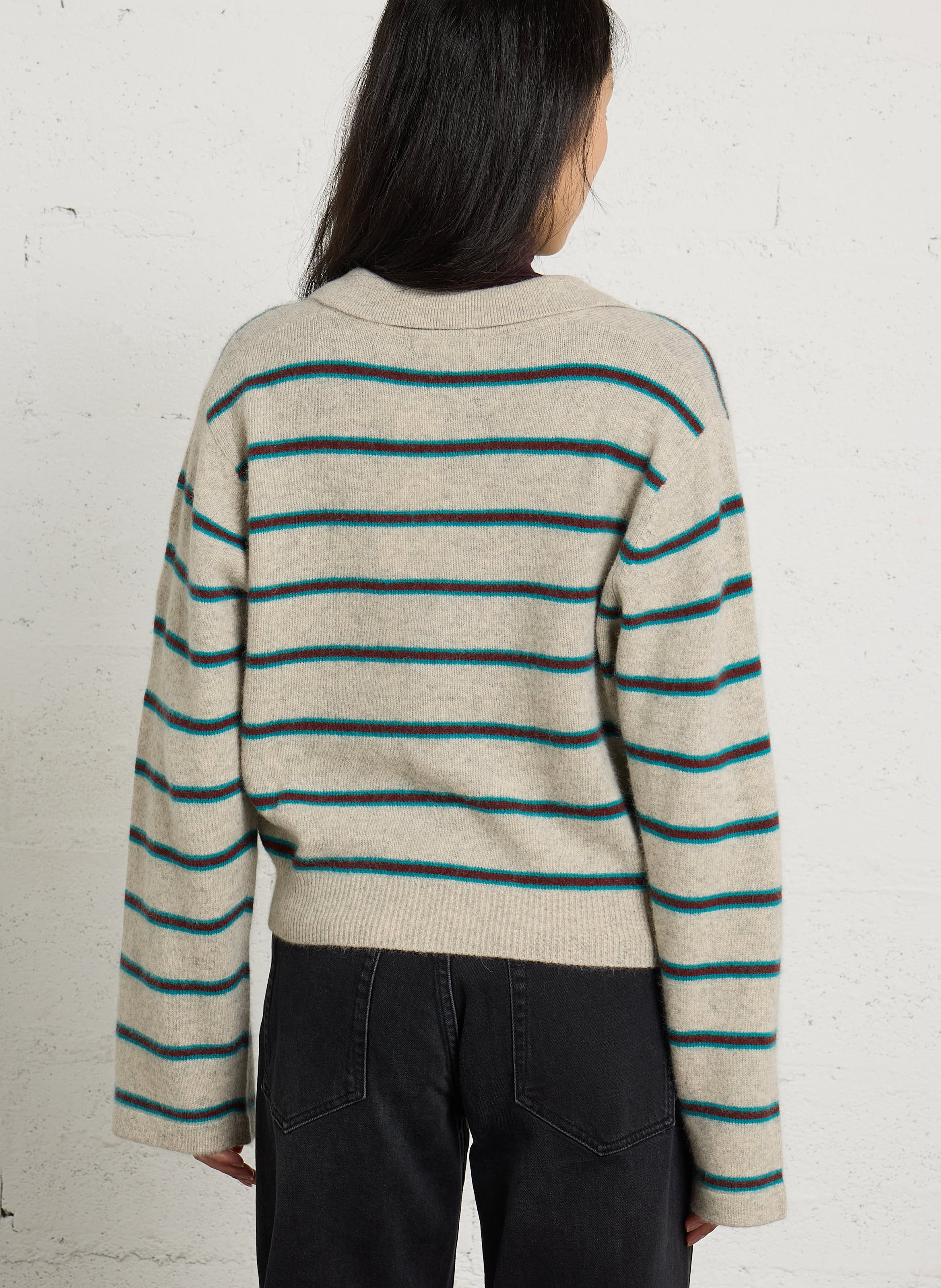 Sweater with polo collar BELLEROSE Purple