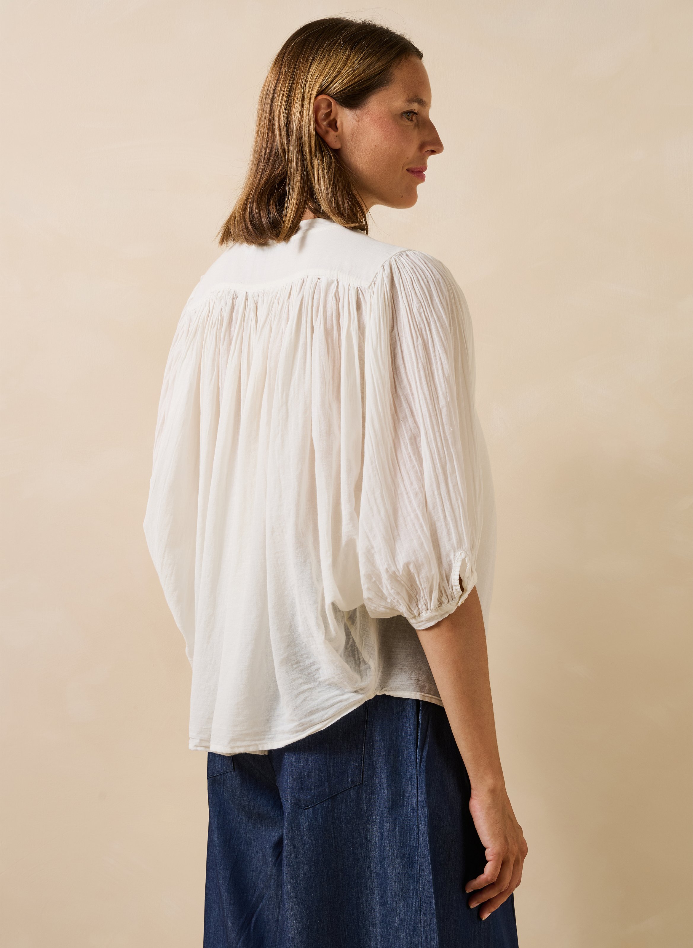 Capri plain oversized shirt LA FEE MARABOUTEE White