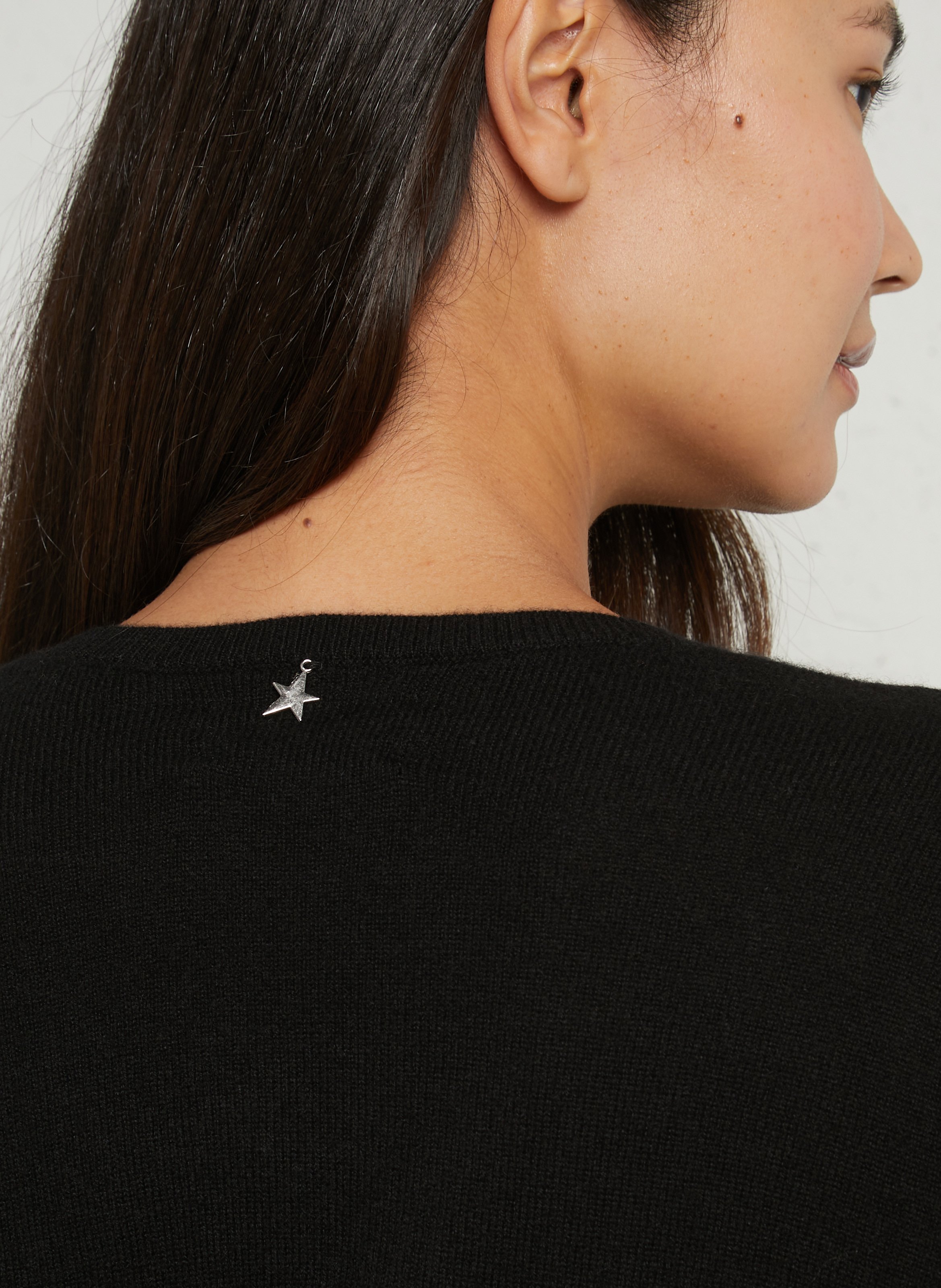 Weit geschnittener Kaschmirpullover SUD EXPRESS Schwarz