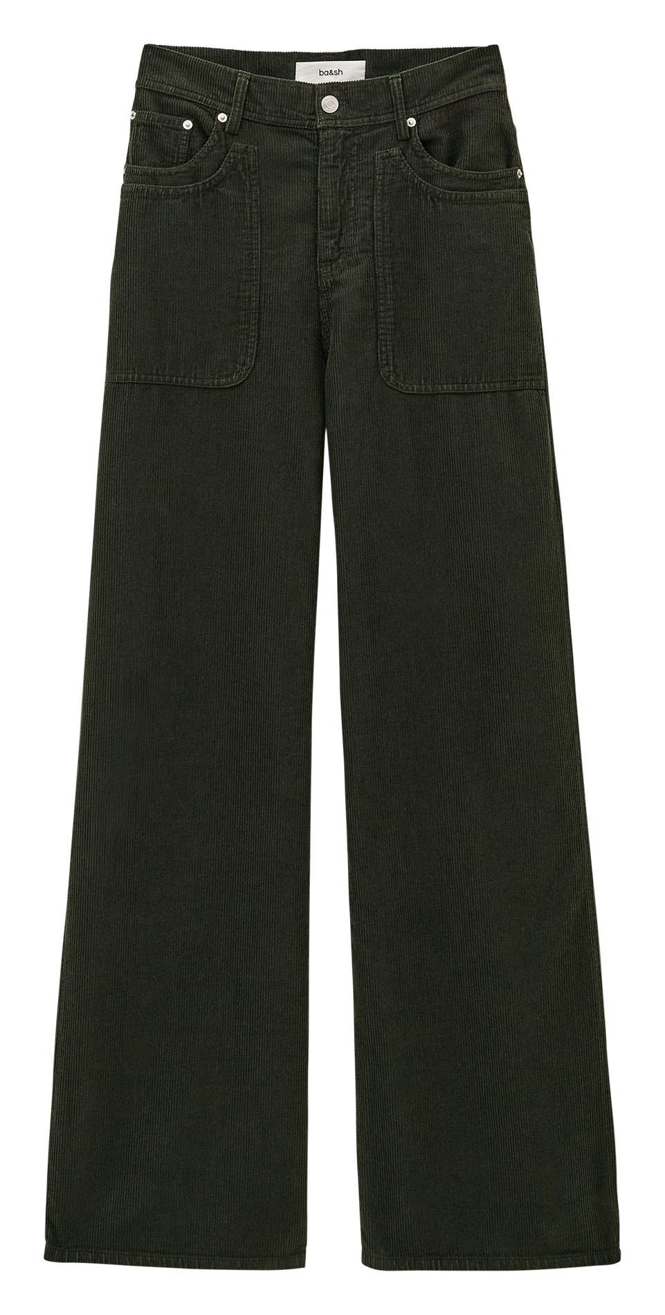 Pantalon large en coton BA&SH Vert